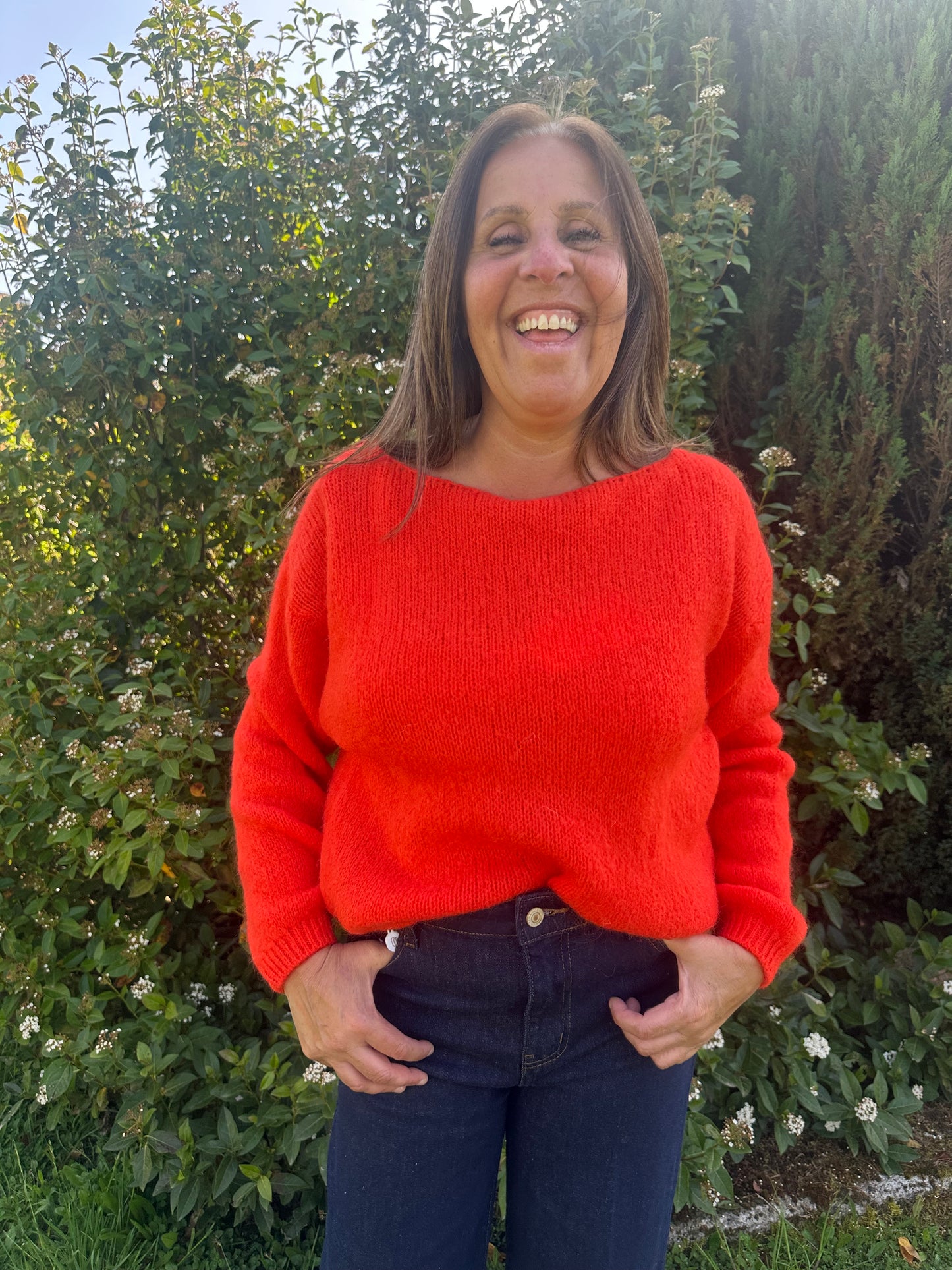 Gilet doudou orange ♡