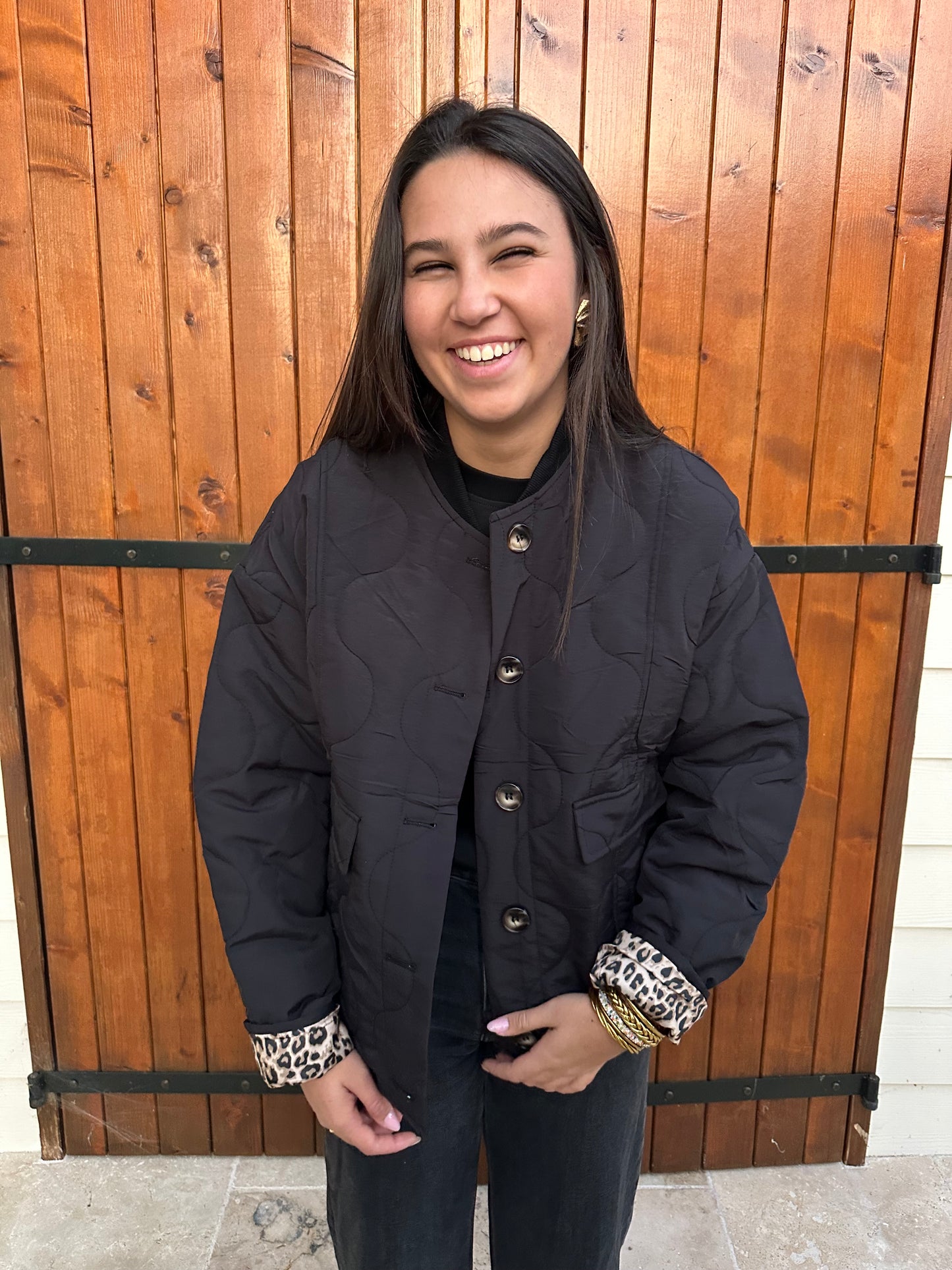 Veste matelassée noire ♡