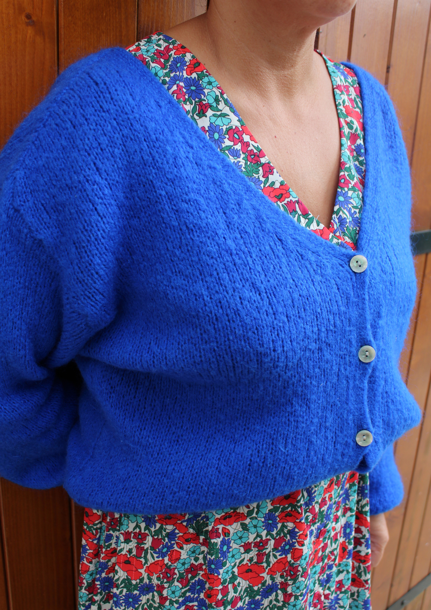 Gilet doudou Bleu électrique ♡