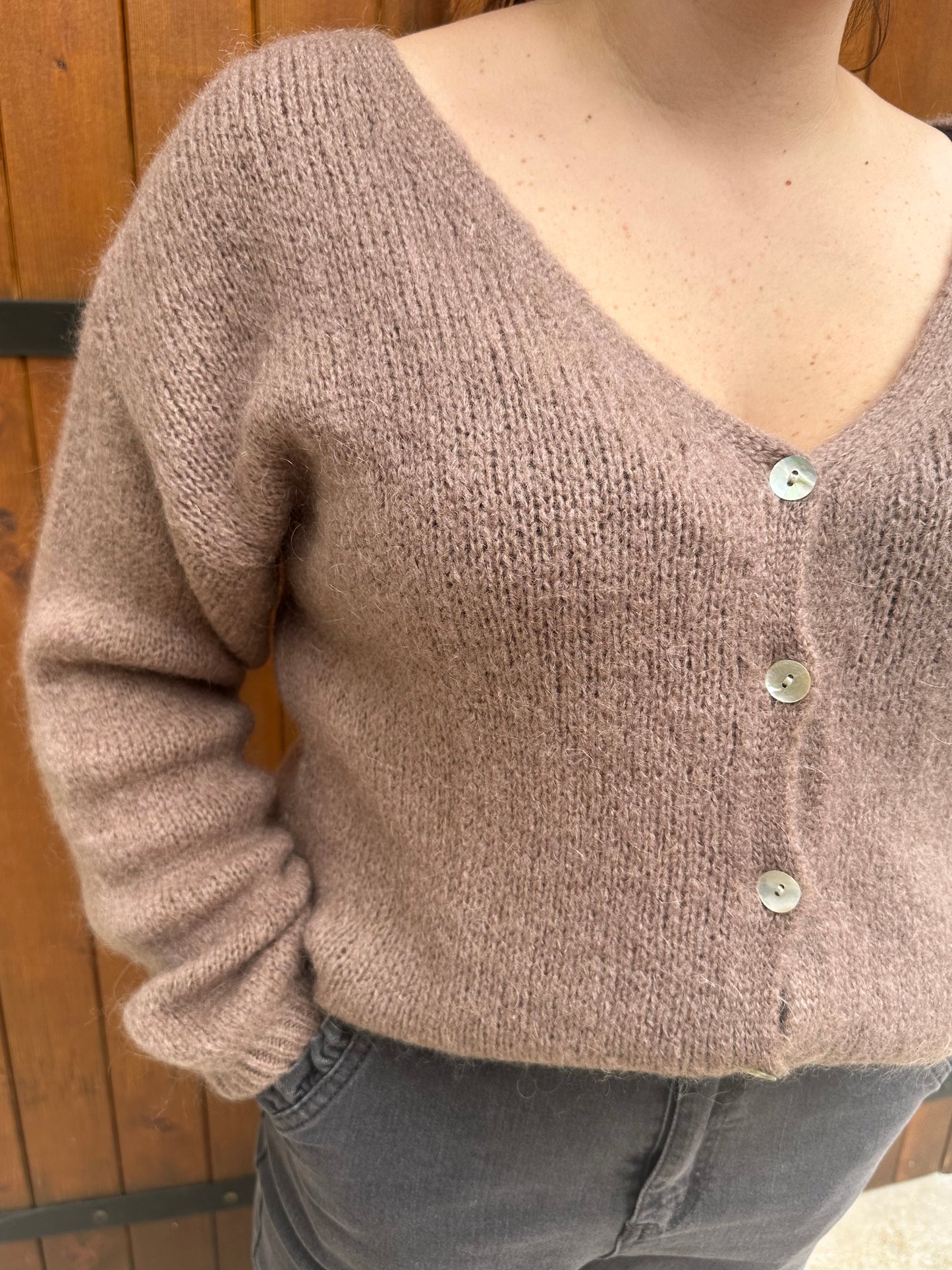 Gilet doudou taupe ♡