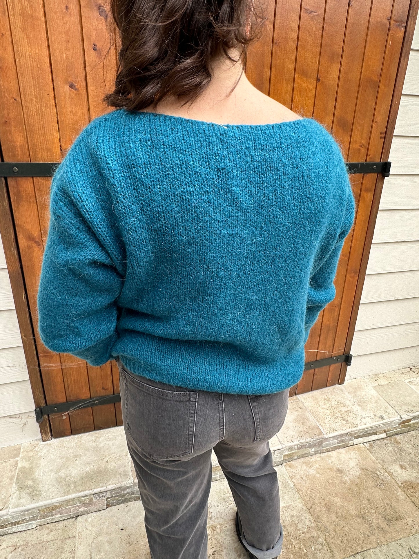 Gilet doudou Bleu canard ♡