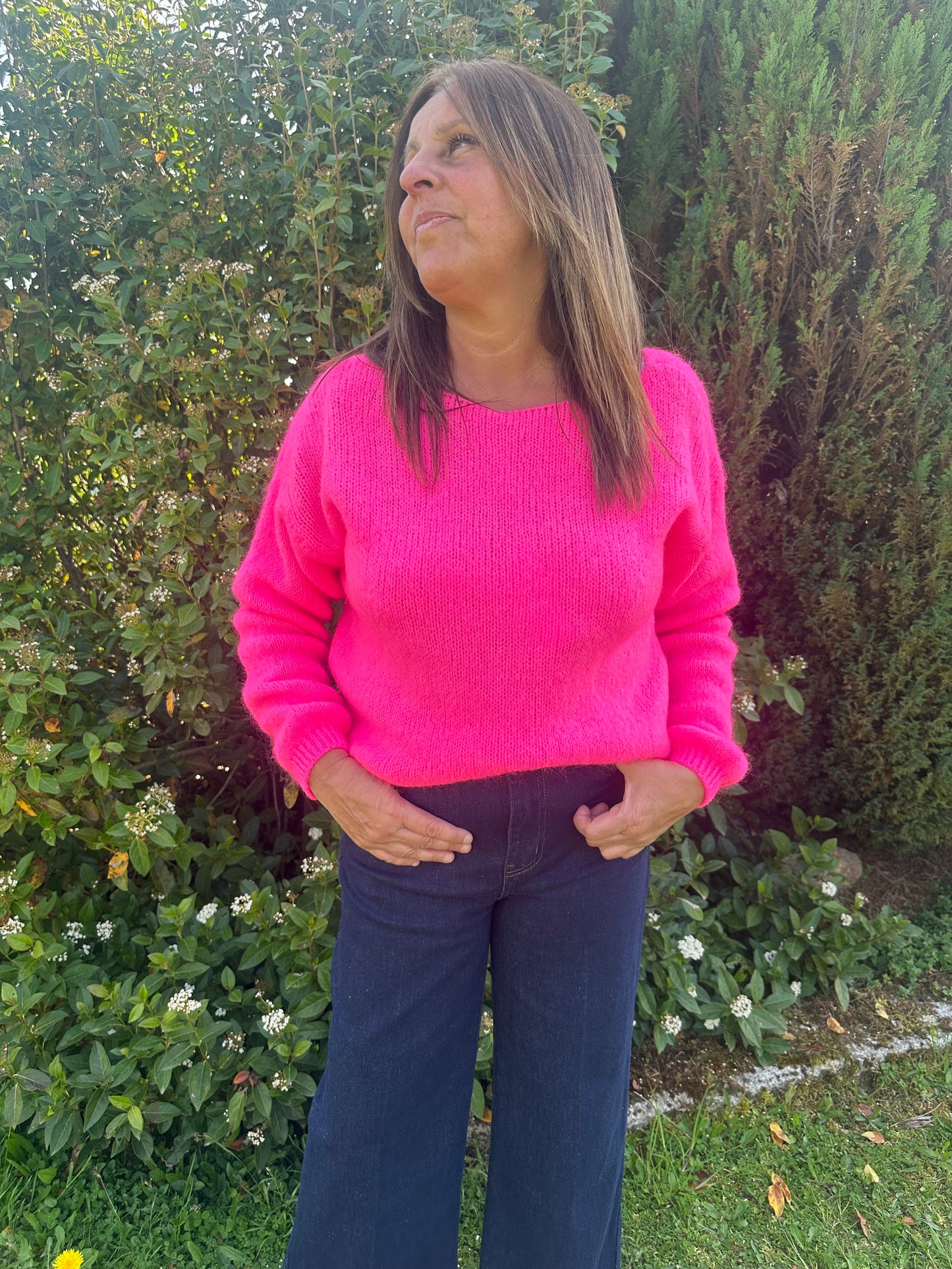 Gilet doudou rose fluo ♡