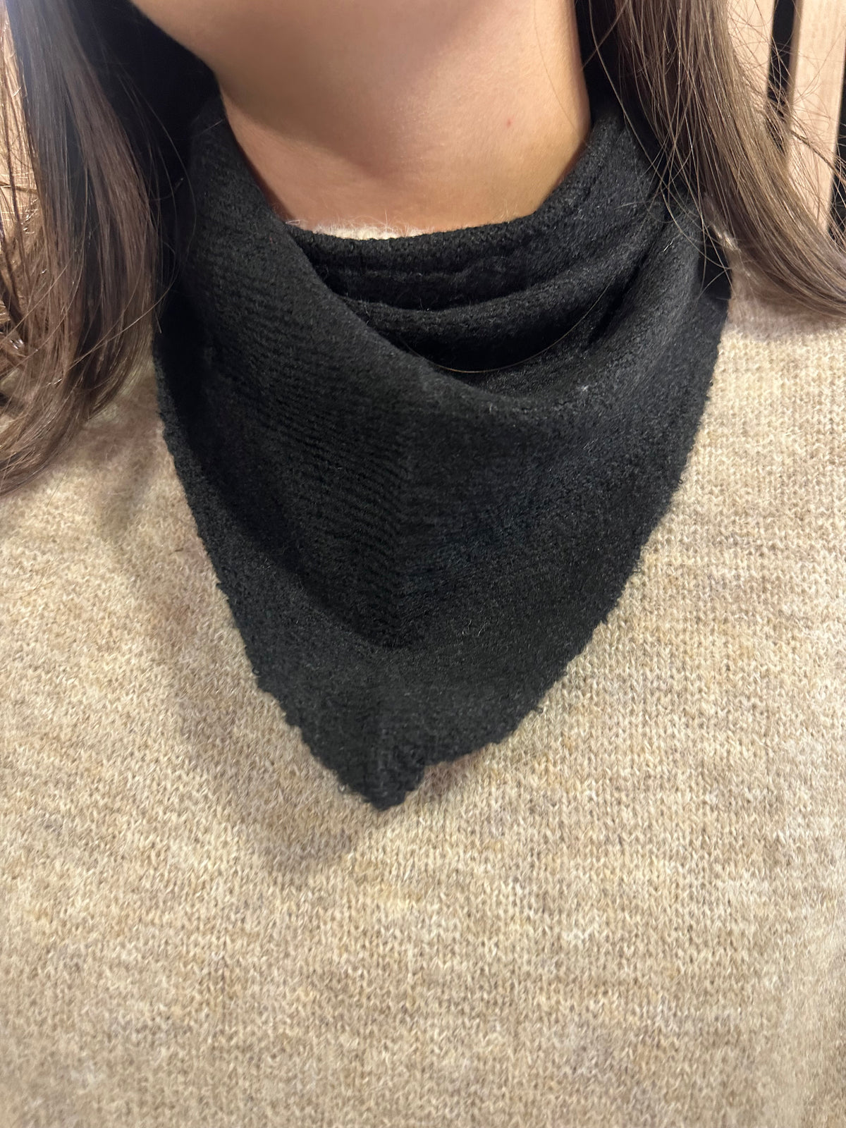 Foulard écharpe petit model noir