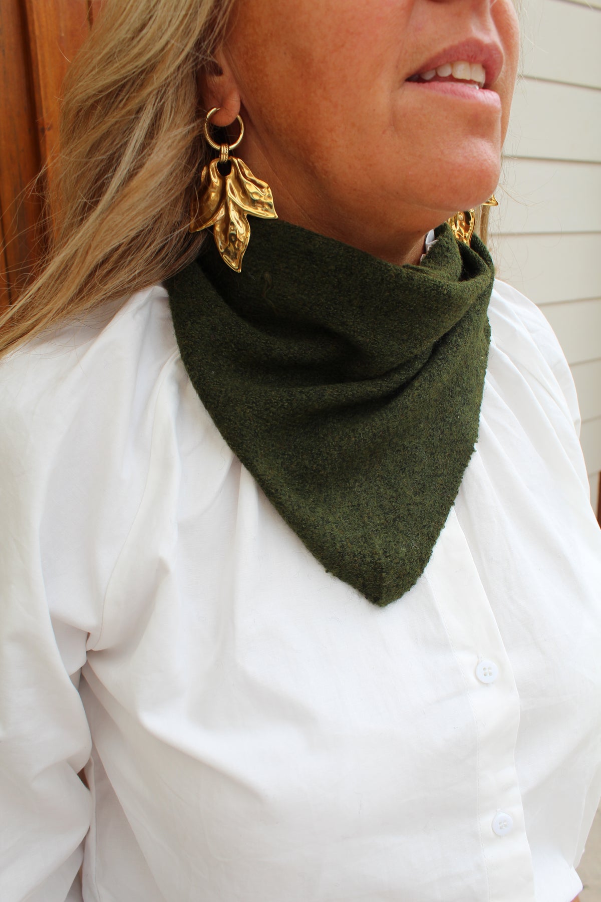 Foulard écharpe petit model kaki