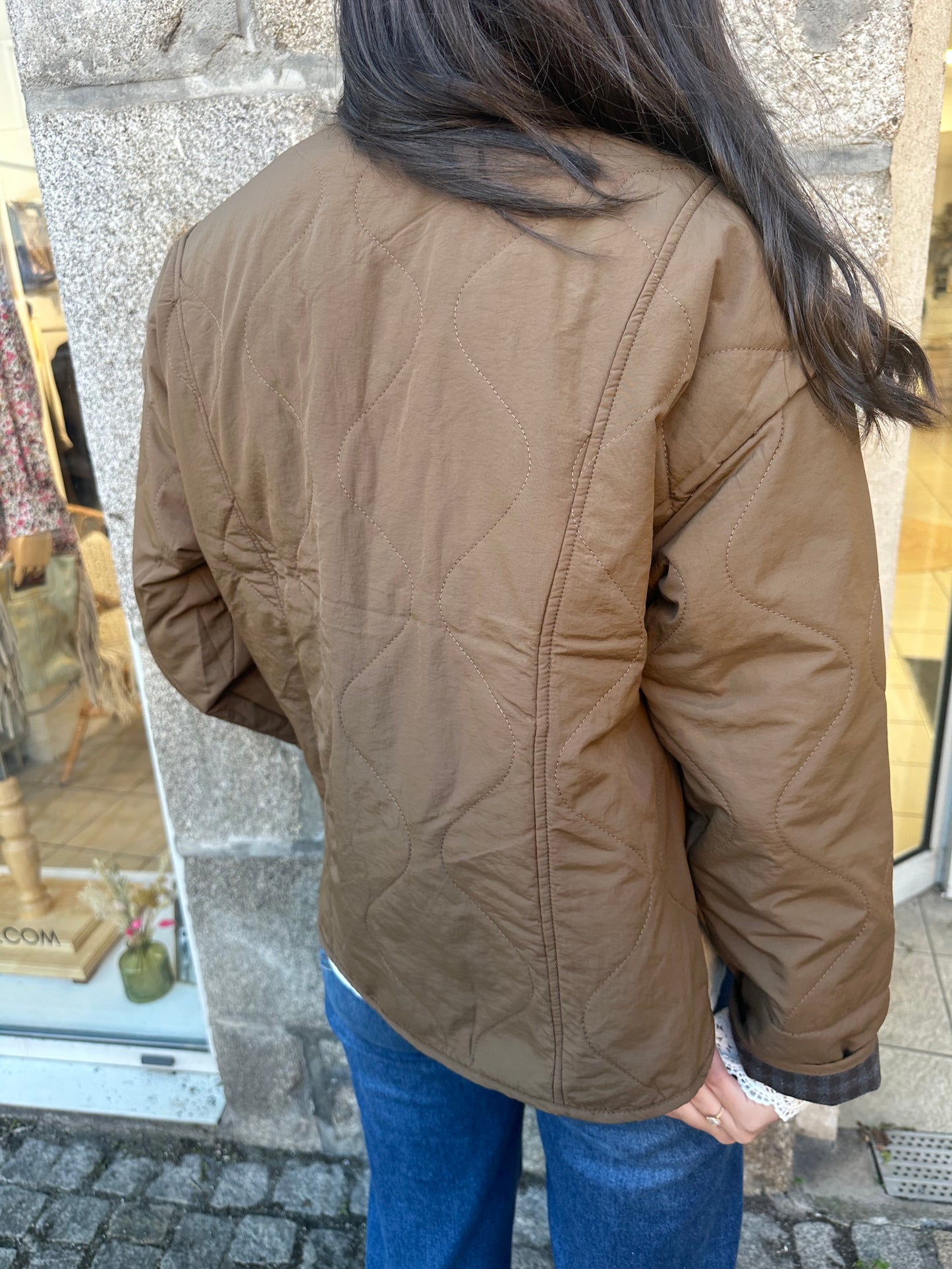 Veste matelassée chocolat