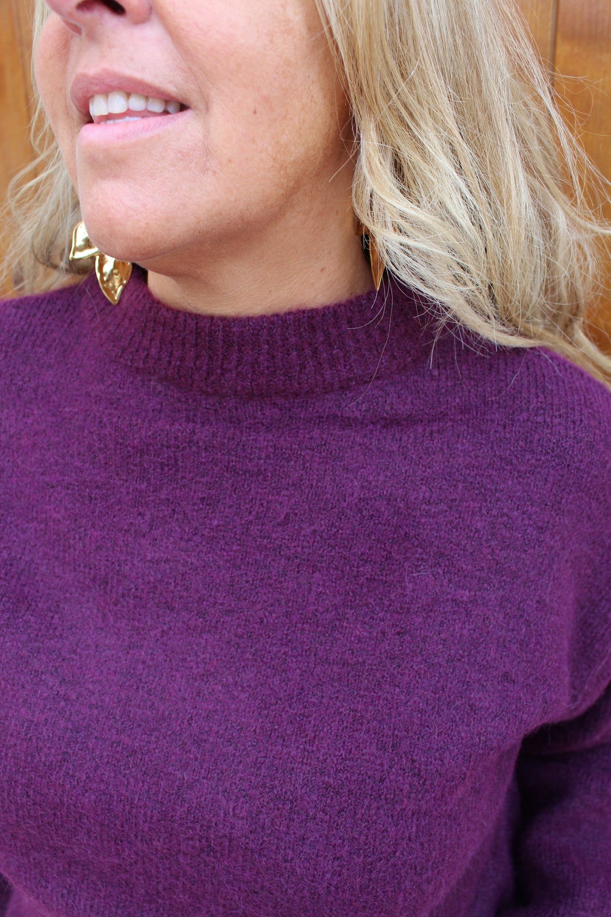 Pull tout doux violet