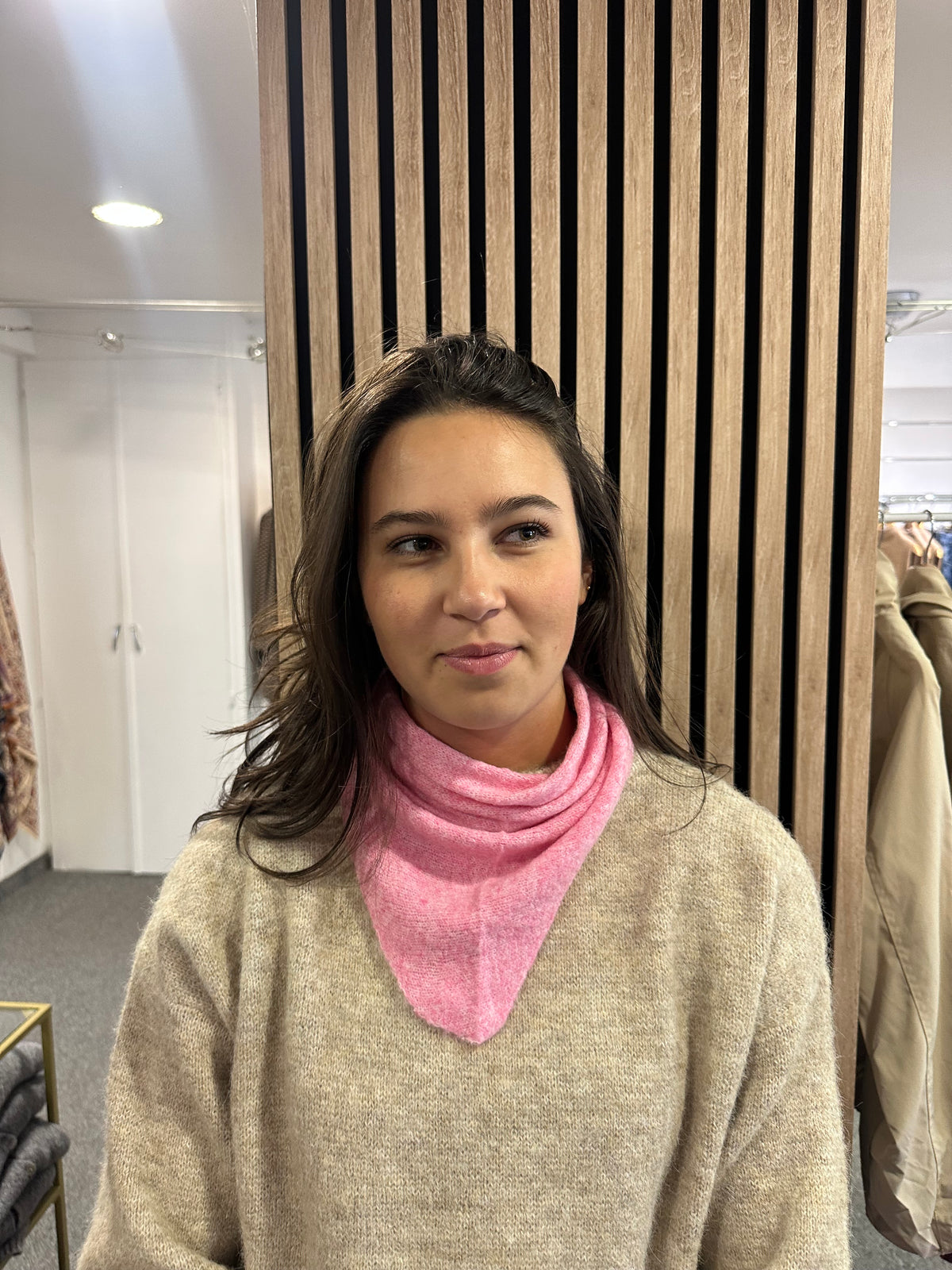 Foulard écharpe petit model rose Pinky