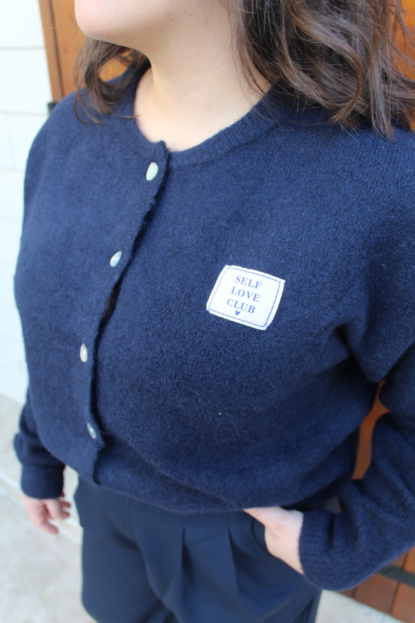 Pull marine "SELF LOVE CLUB" ♡