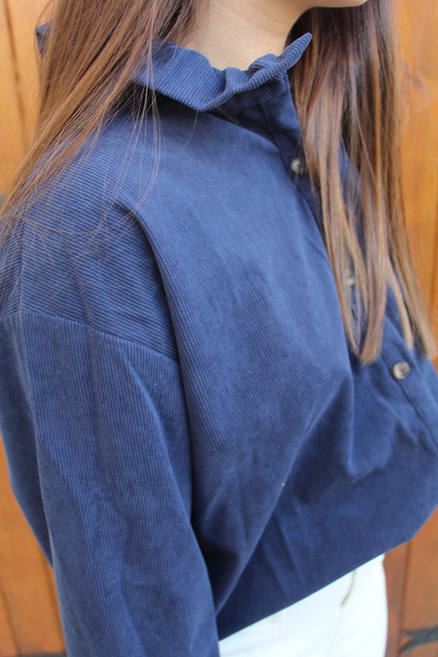 Chemise marine velours ♡