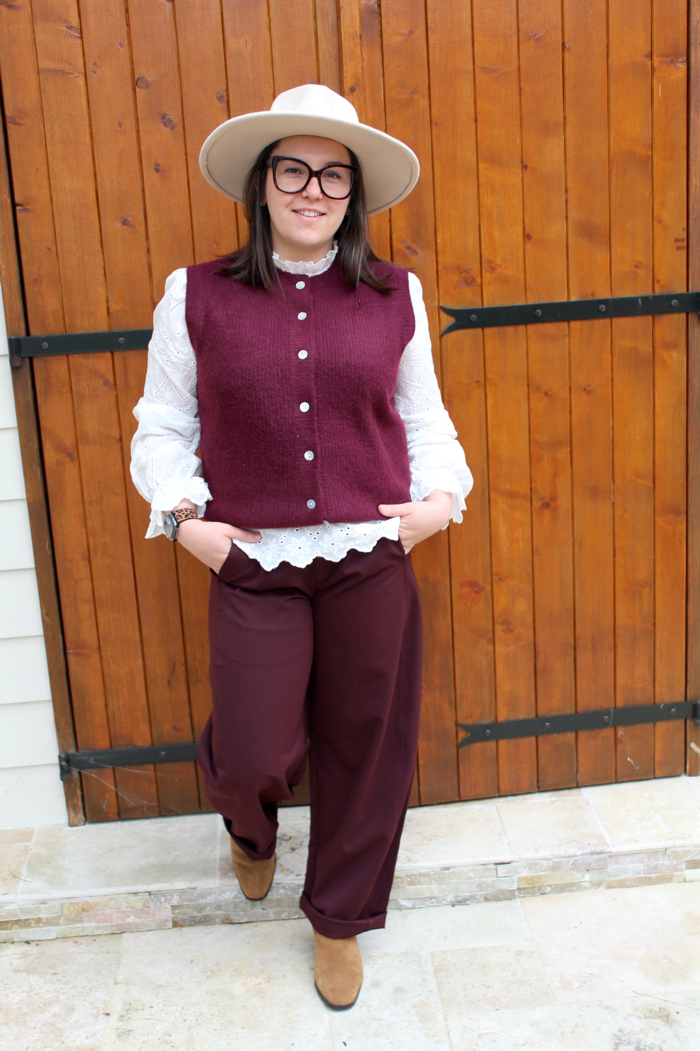 Pull S/manches prune ♡