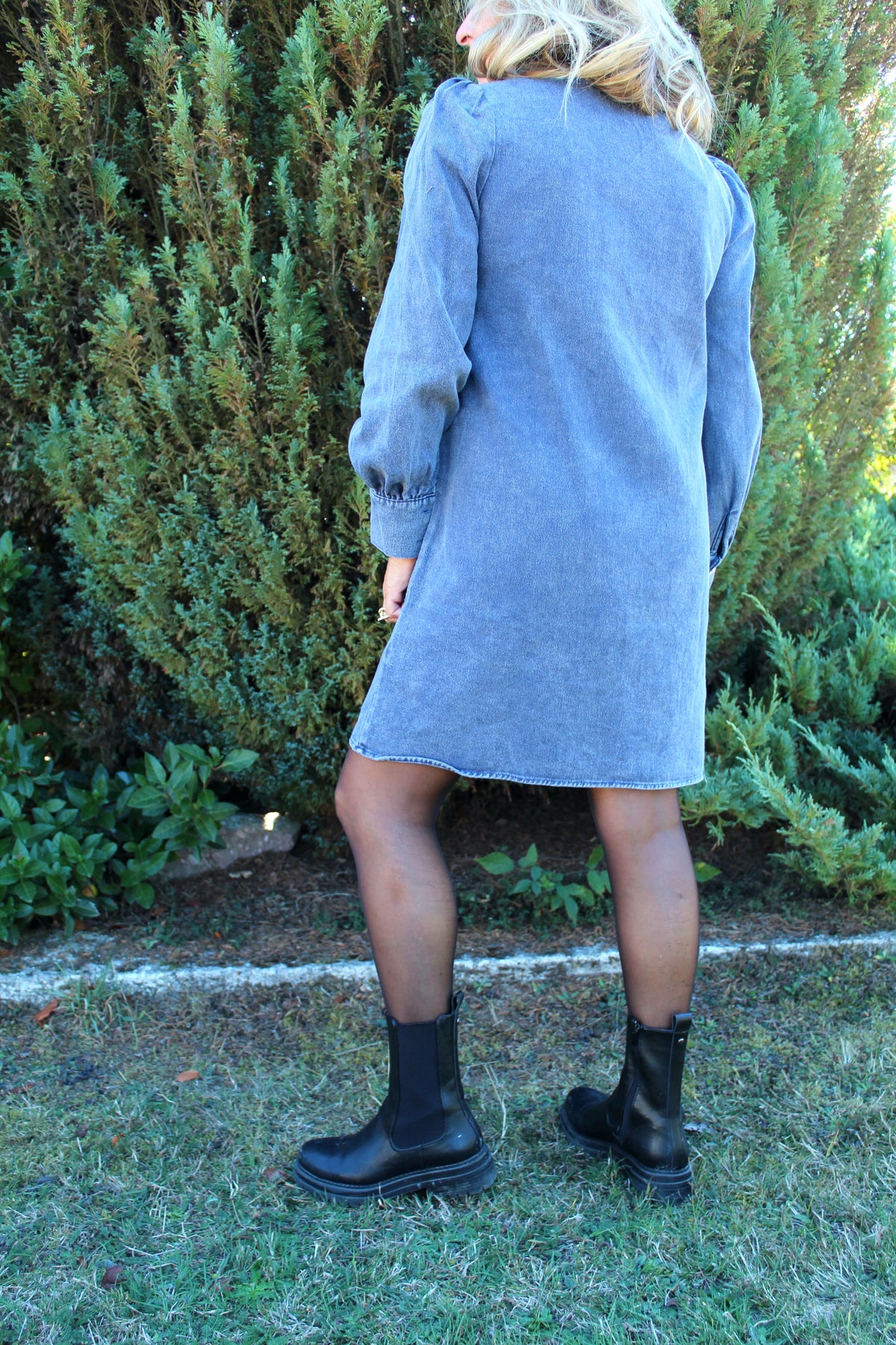 Robe jean bleu