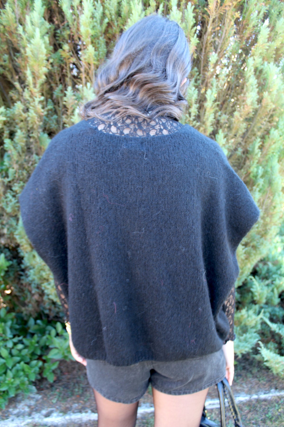 Pull veste noire ample