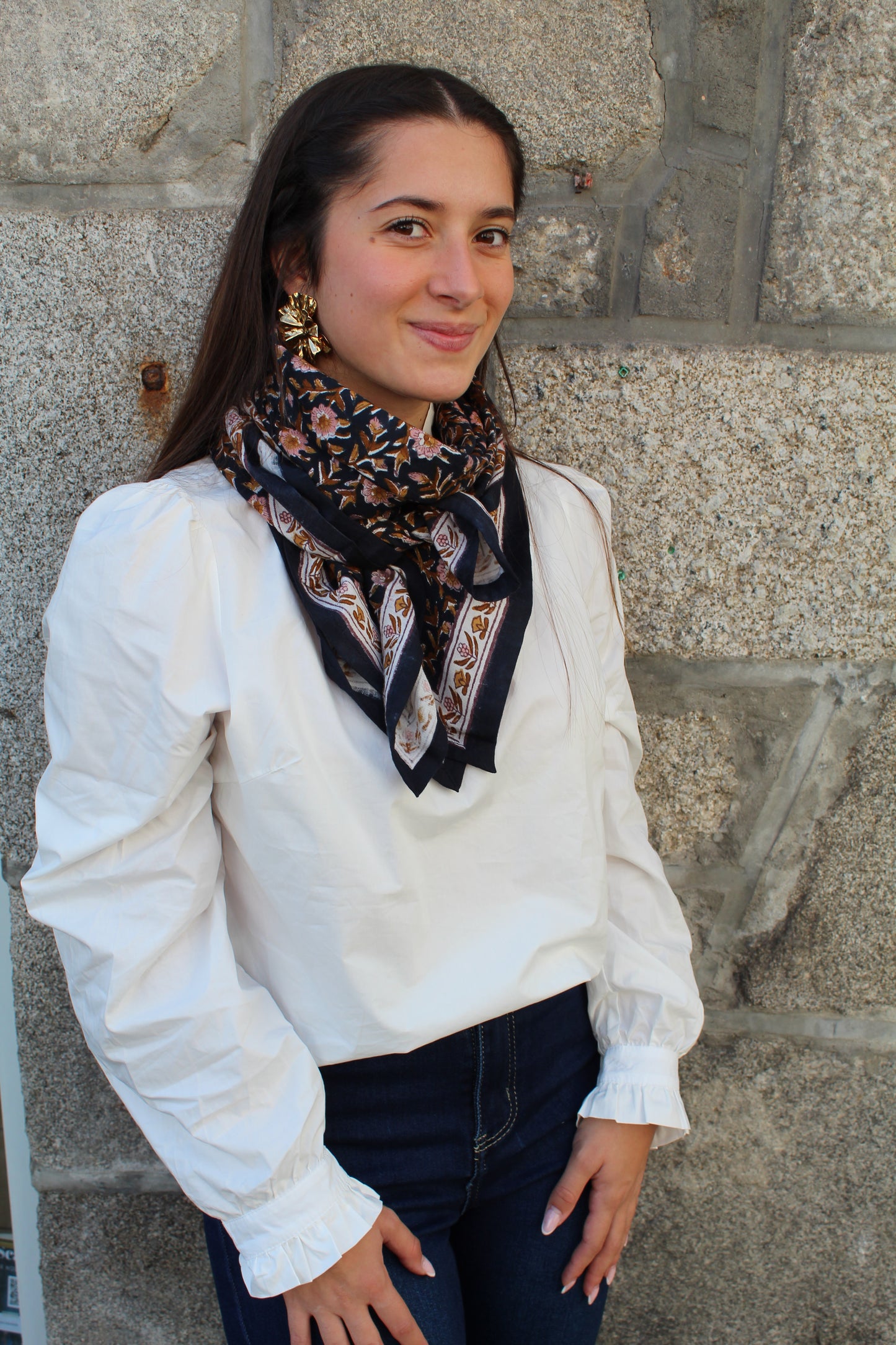 Foulard indien (grand format) ♡ Scarlette Encre