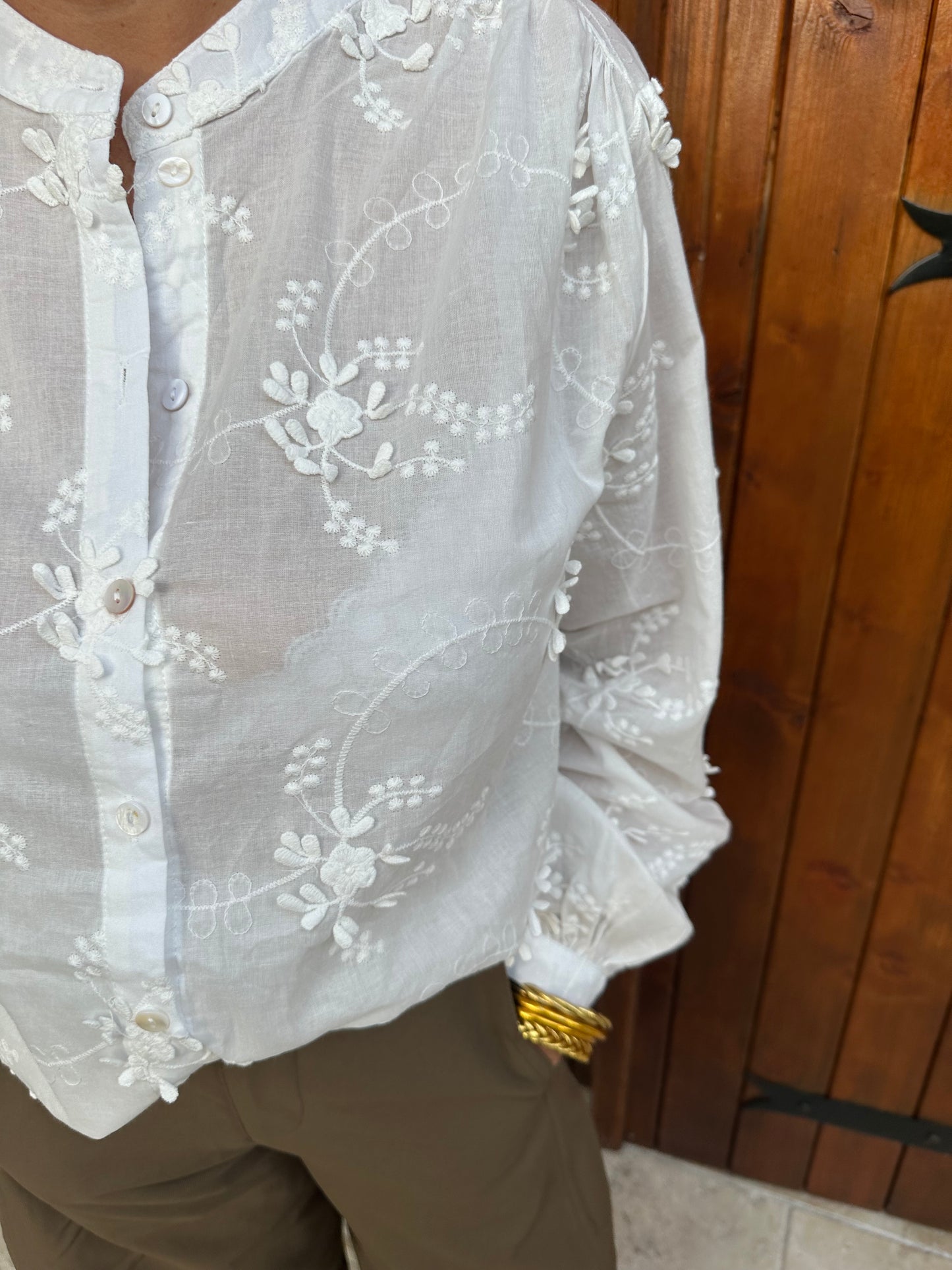 Blouse broderie blanche ♡