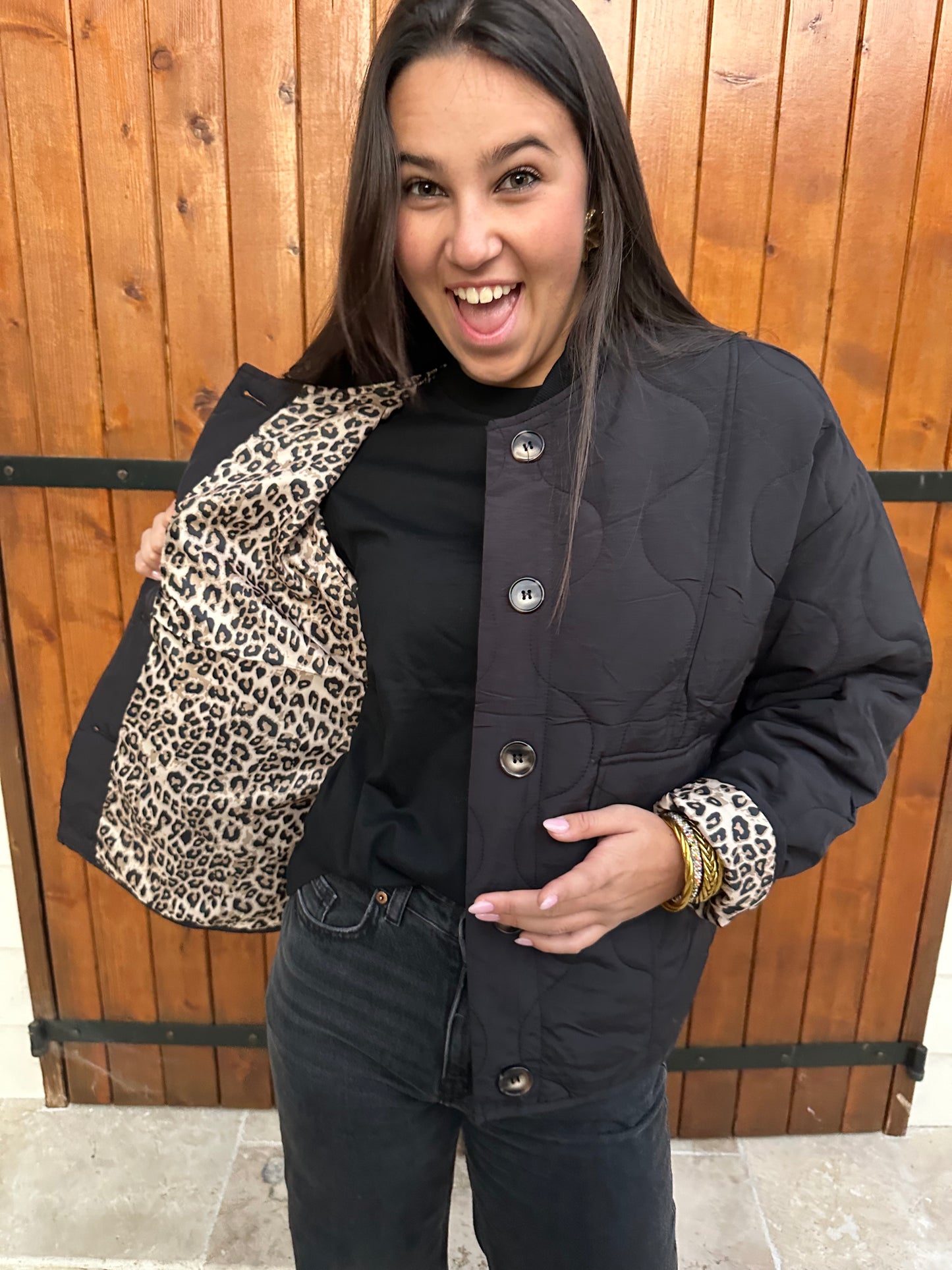 Veste matelassée noire ♡