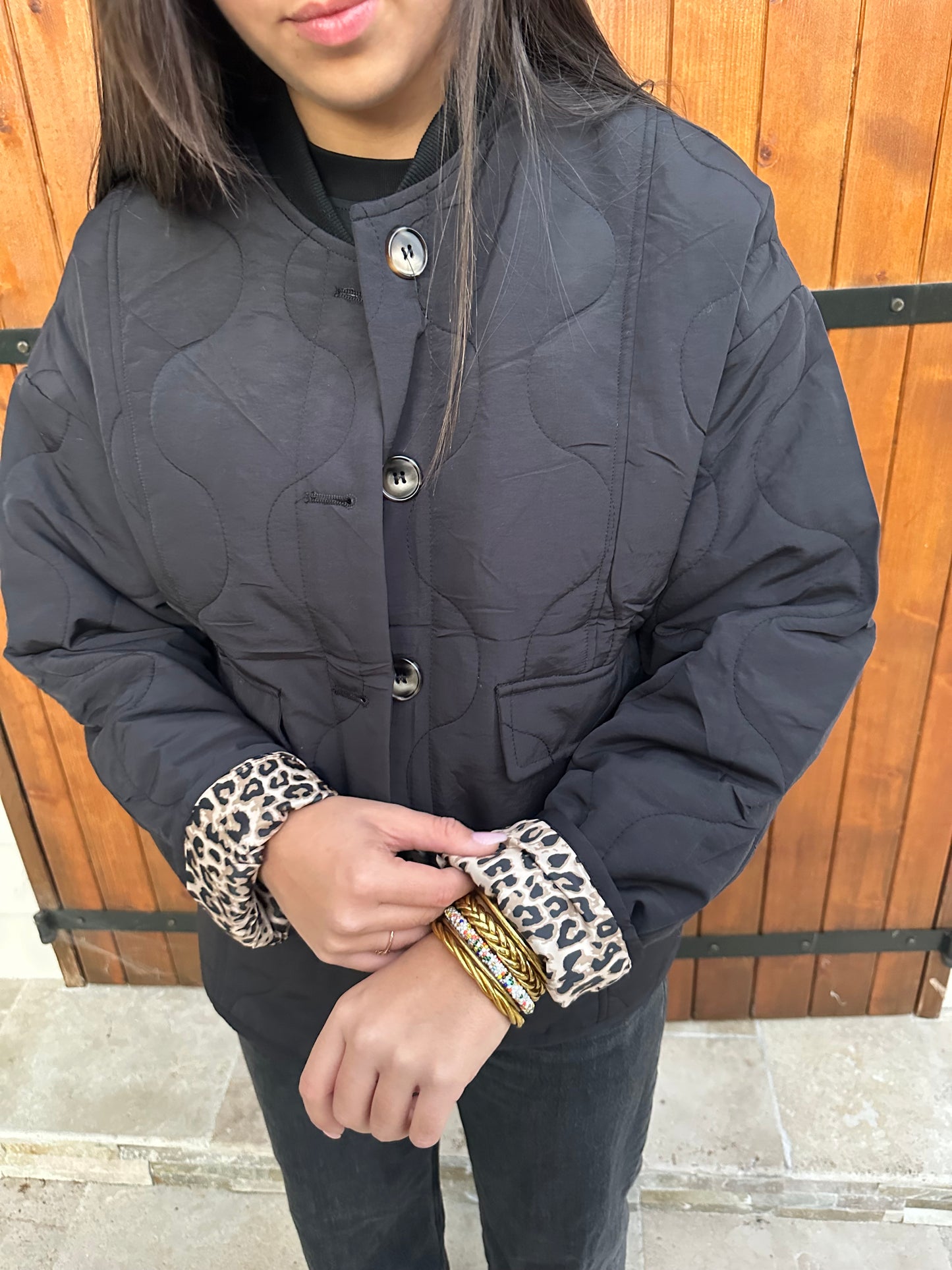 Veste matelassée noire ♡