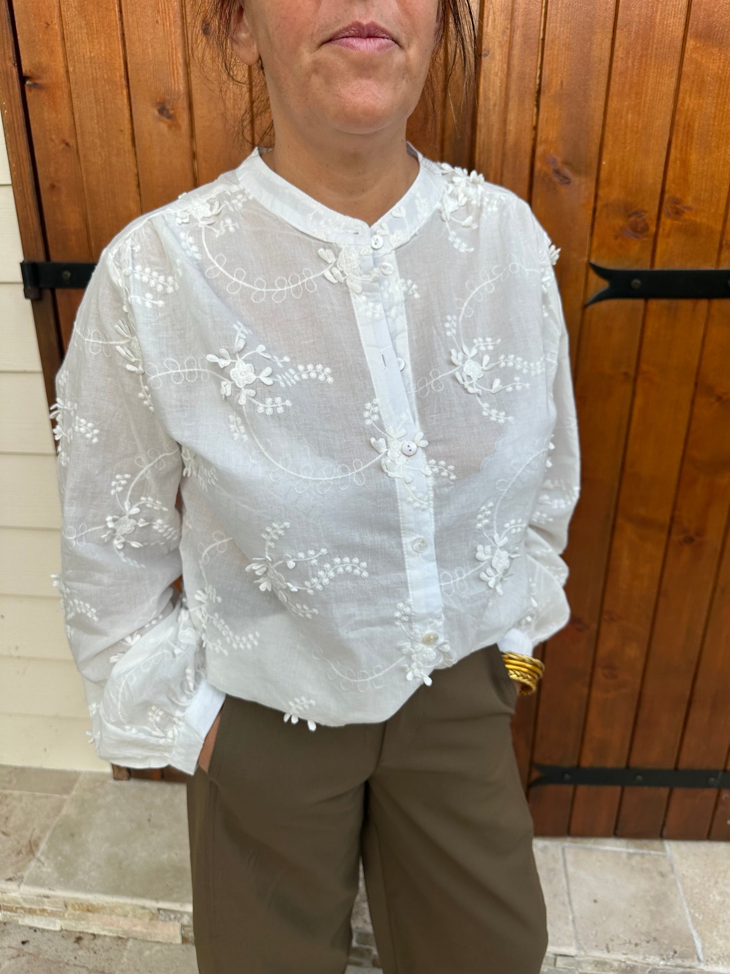 Blouse broderie blanche ♡