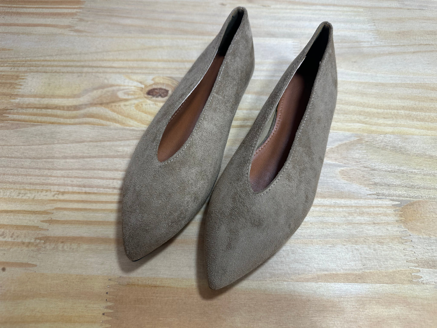 Ballerines kaki taupe  ♡