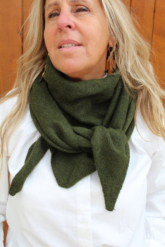 Foulard écharpe grand model kaki