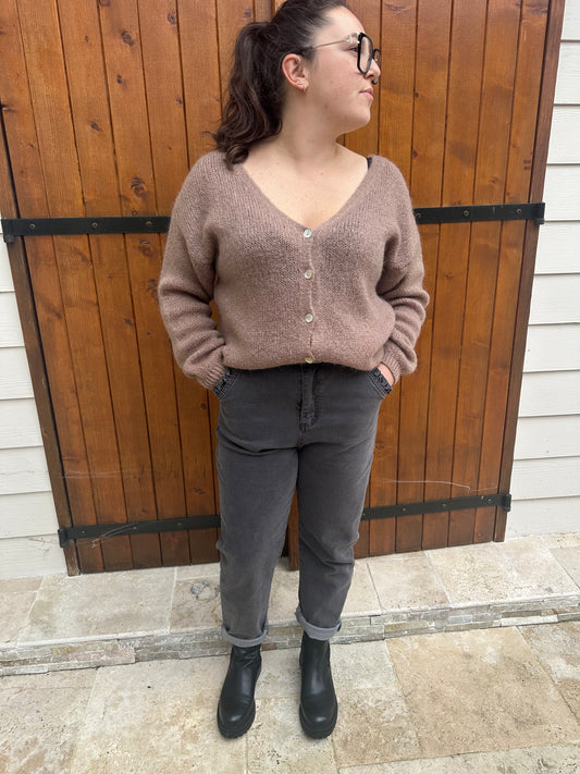 Gilet doudou taupe ♡