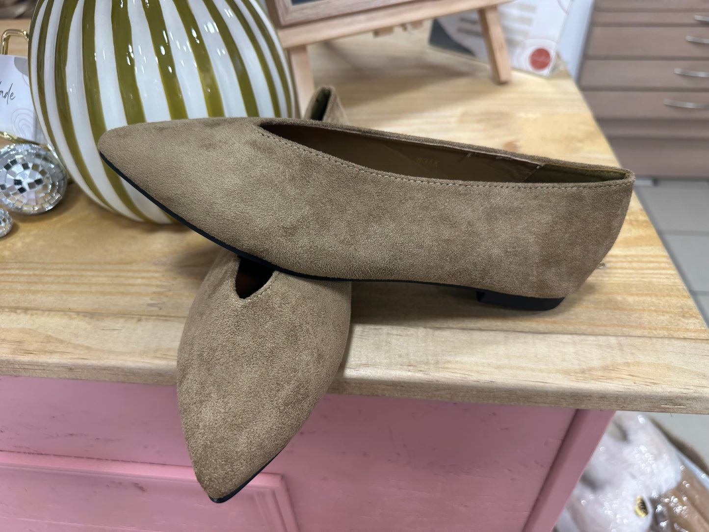 Ballerines kaki taupe  ♡