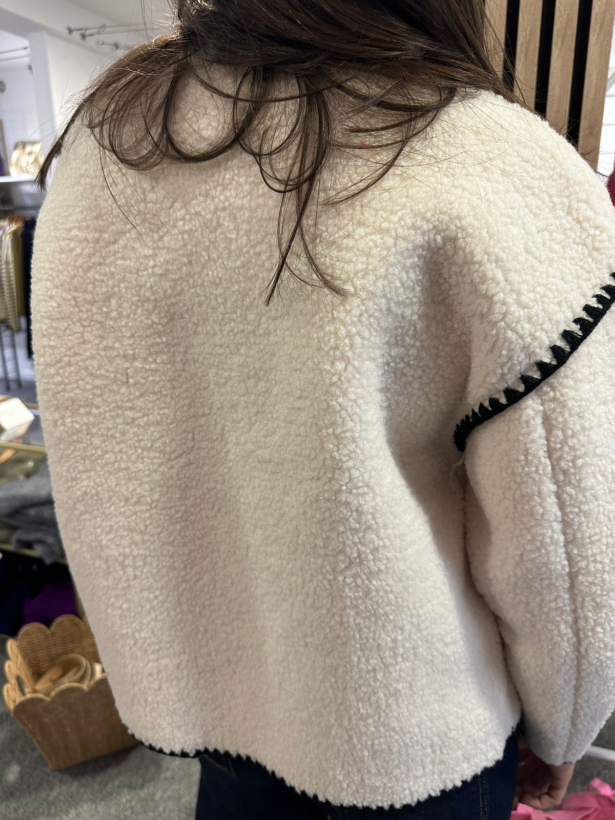 Veste manteau moumoute