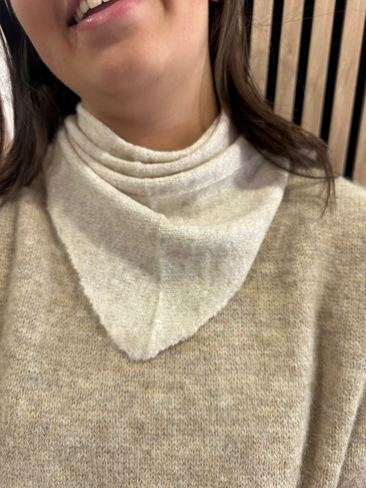 Foulard écharpe petit model beige