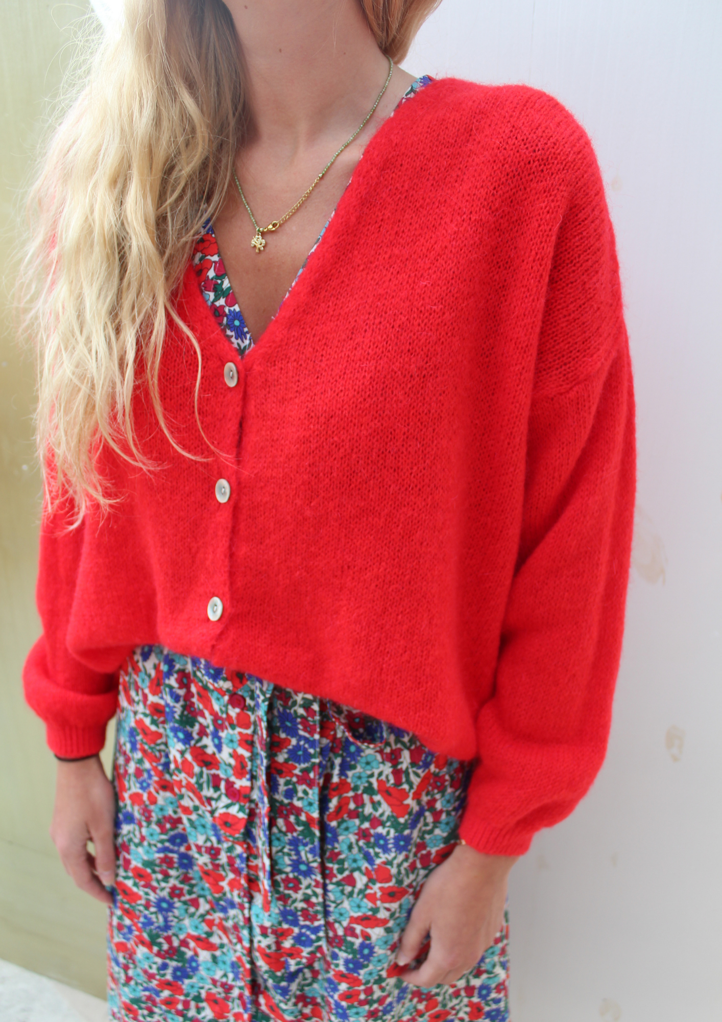 Gilet doudou Rouge ♡