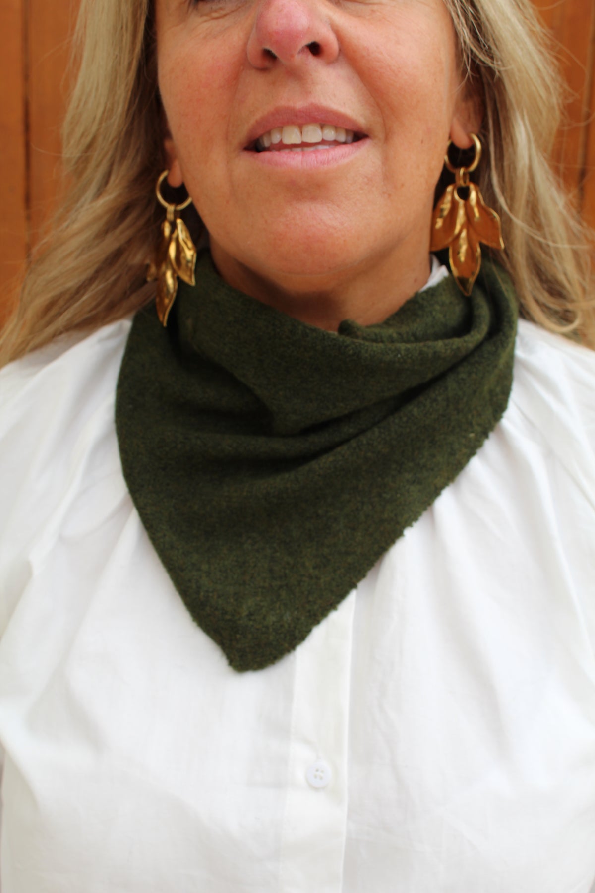 Foulard écharpe petit model kaki