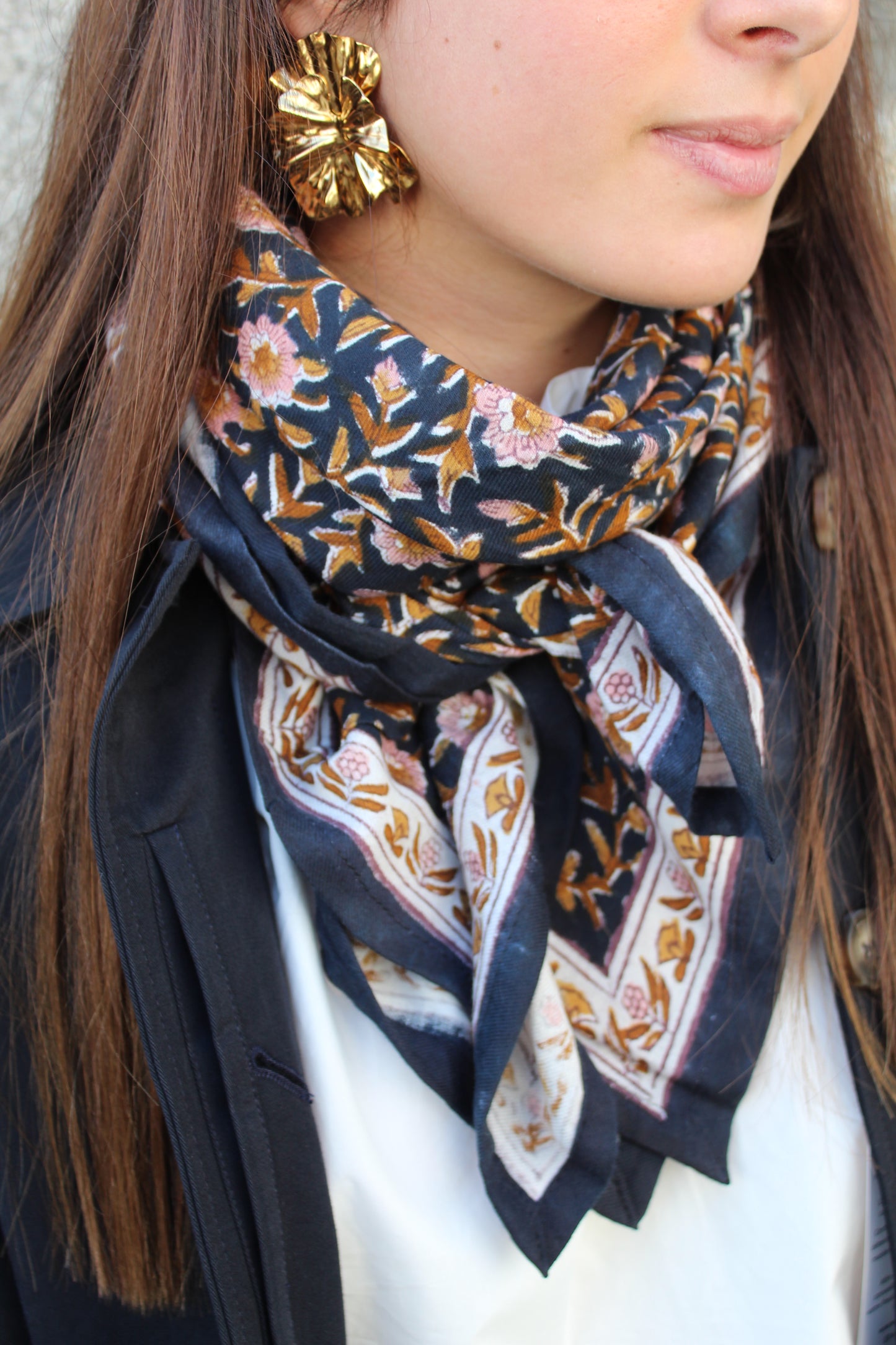 Foulard indien (grand format) ♡ Scarlette Encre