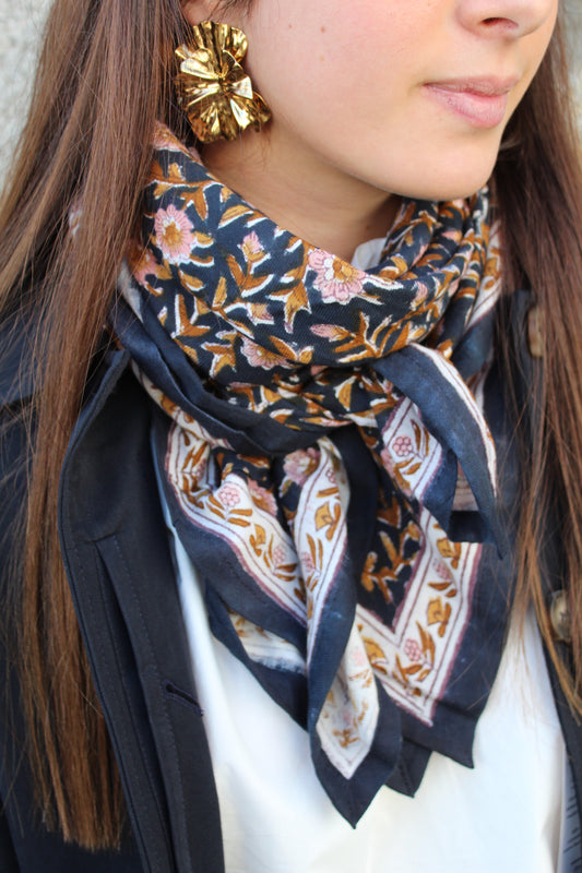 Foulard indien (grand format) ♡ Scarlette Encre