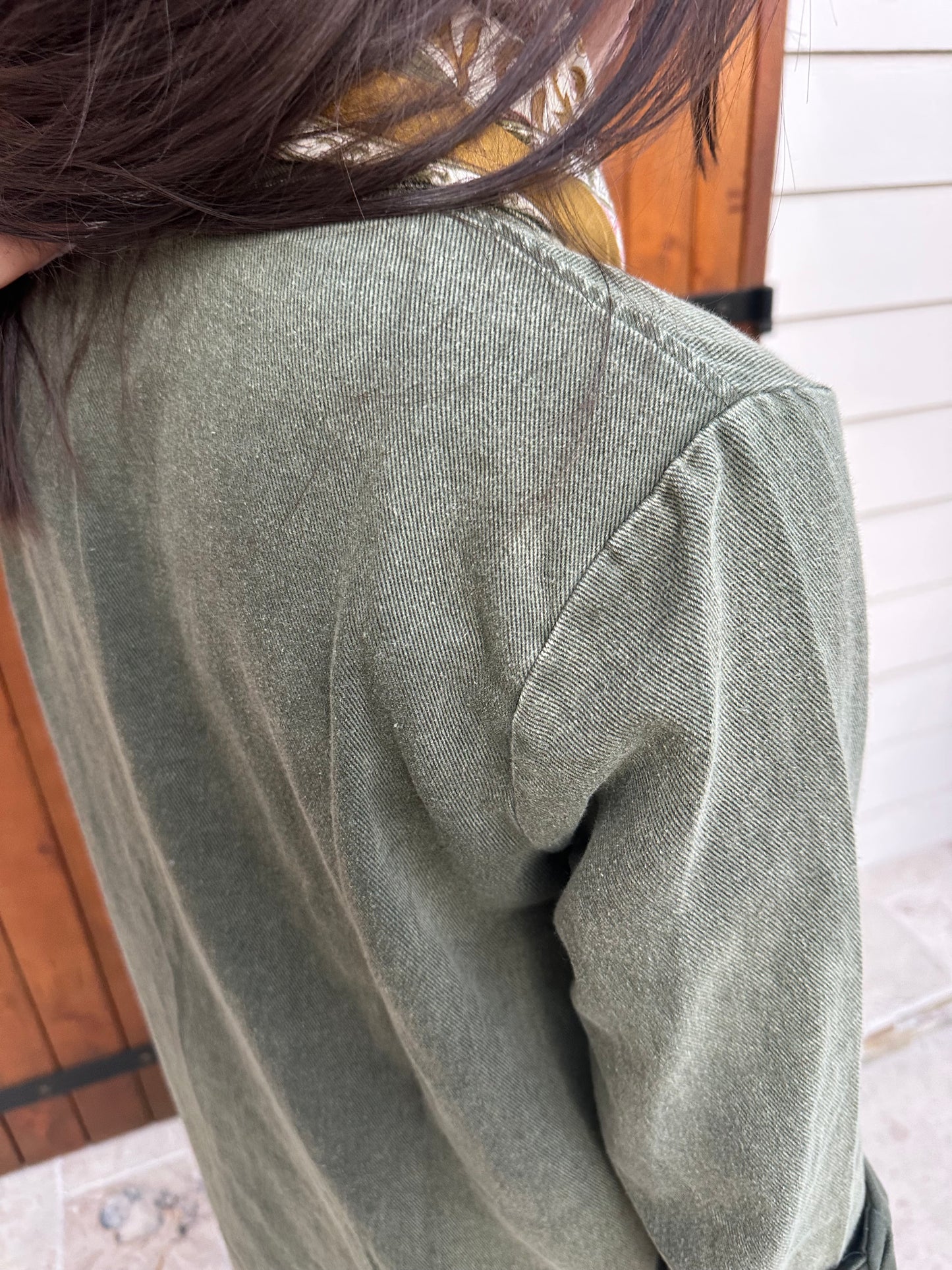 Robe en jean kaki ♡