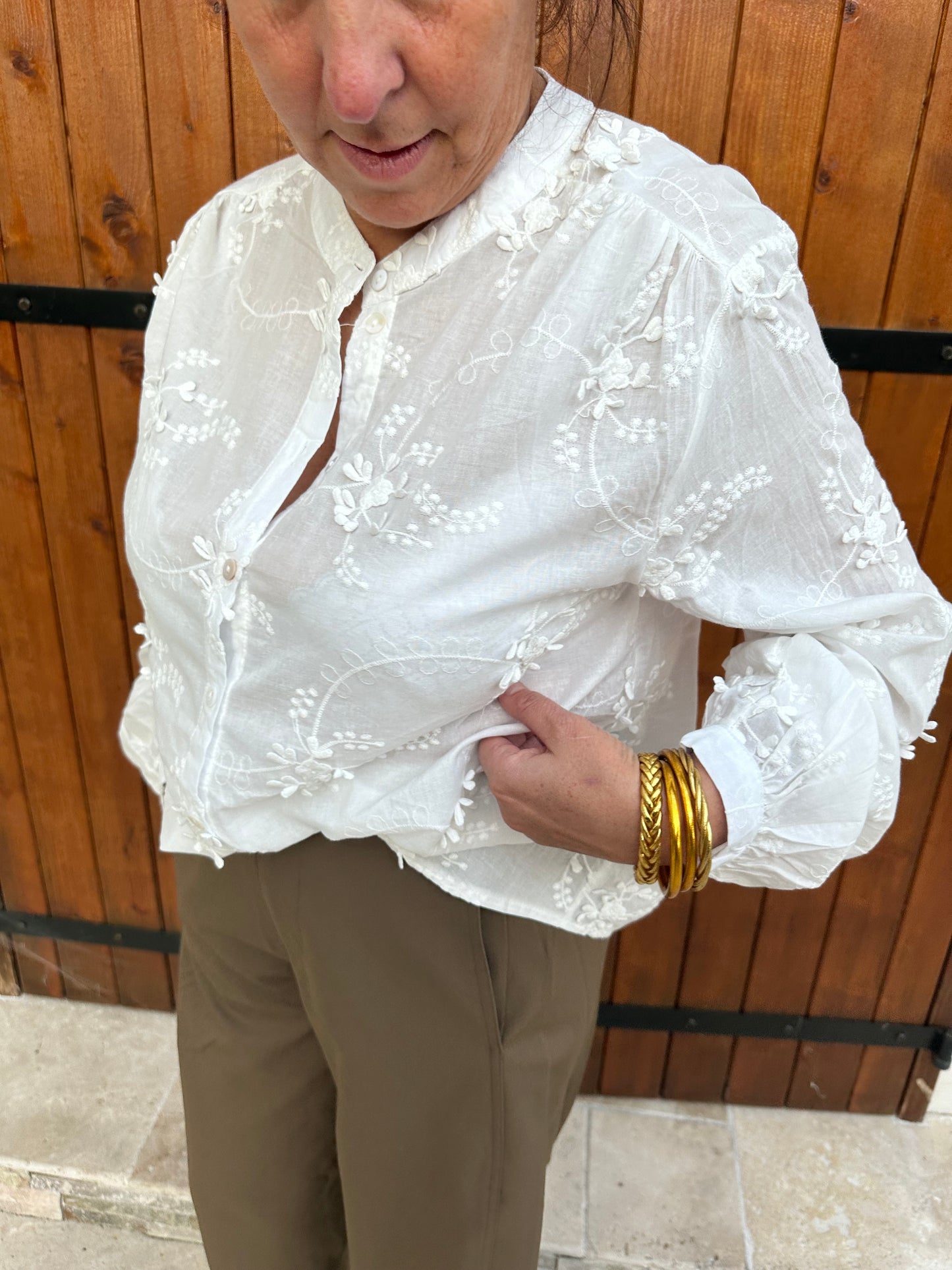 Blouse broderie blanche ♡