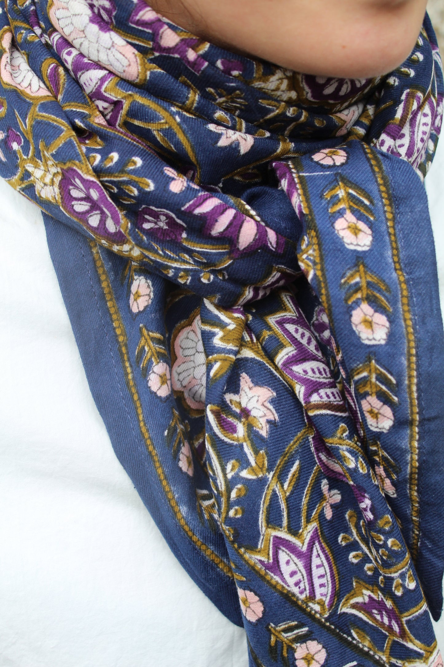 Foulard indien (grand format) taj ♡