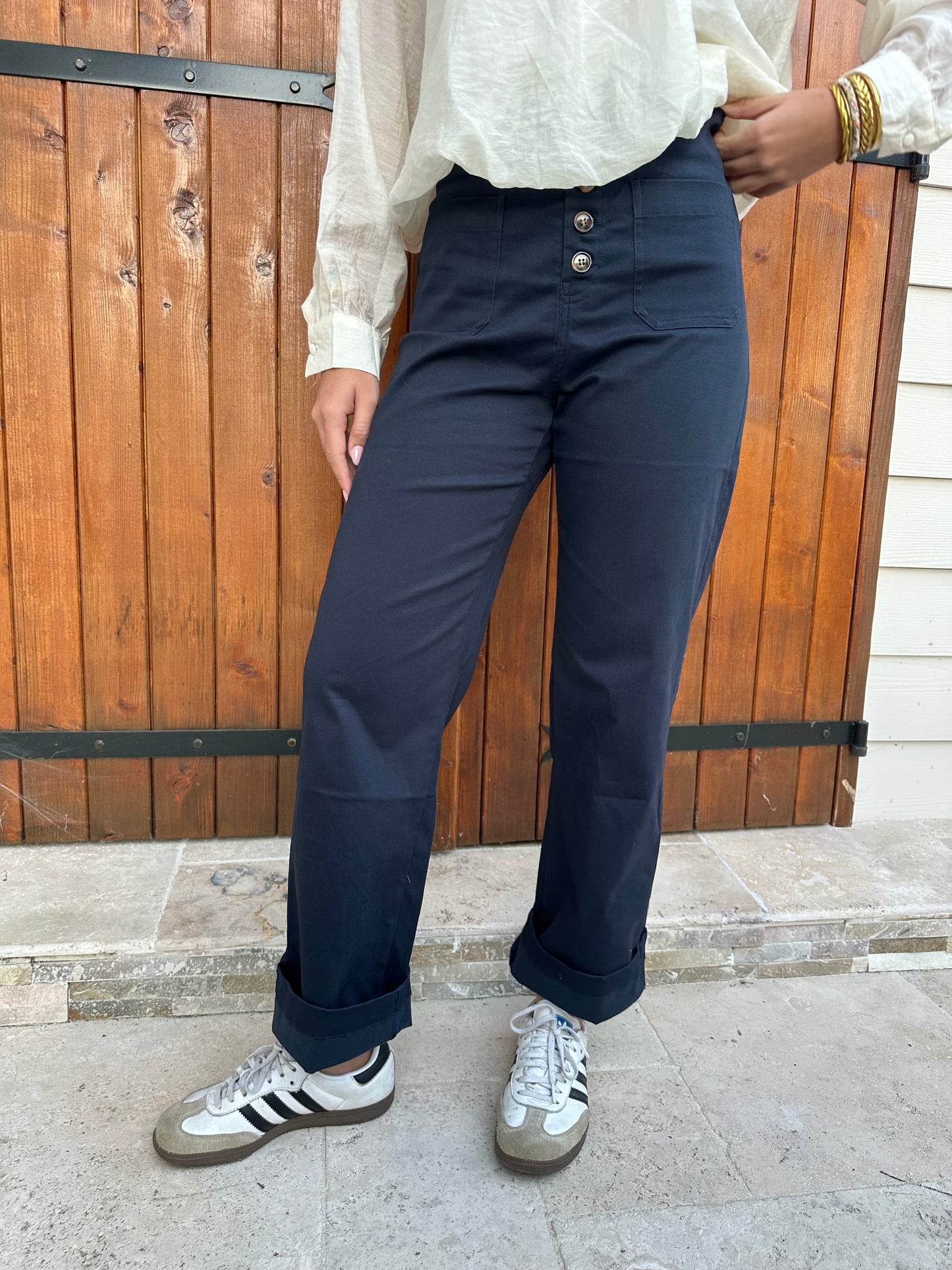 Pantalon bleu marine ♡