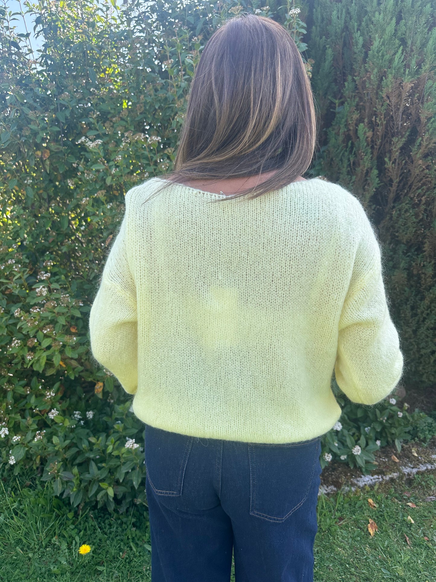 Gilet doudou jaune pale  ♡