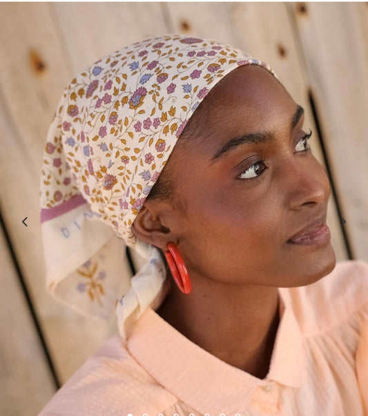 Foulard indien (petit format) Rosa Violette
