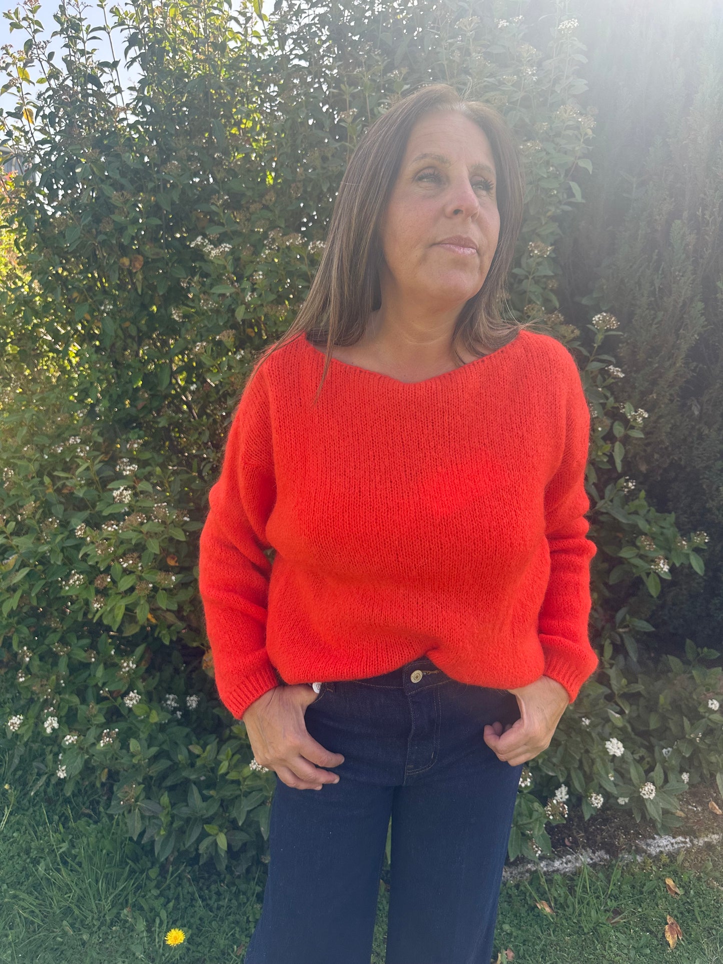 Gilet doudou orange ♡
