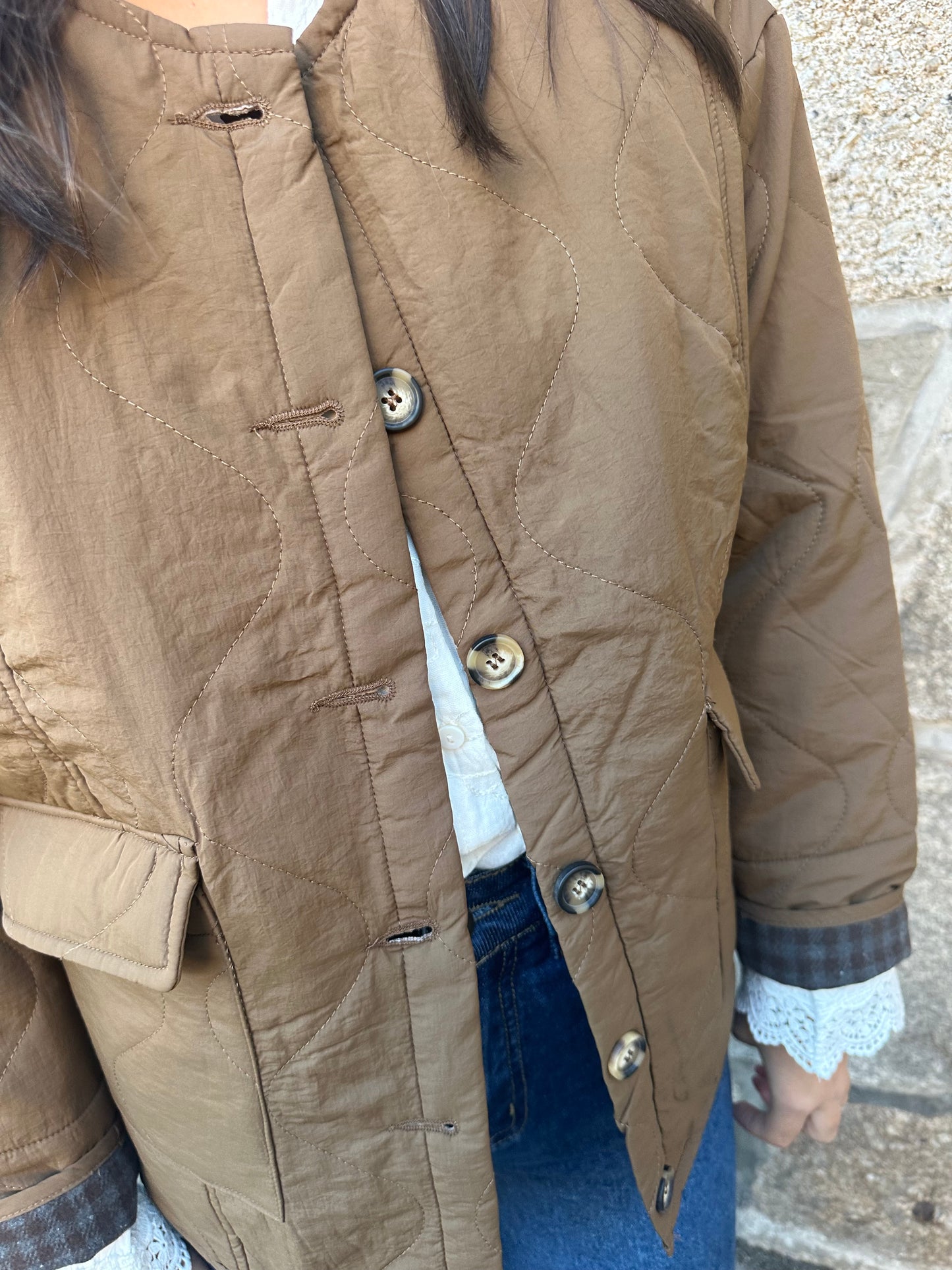 Veste matelassée chocolat