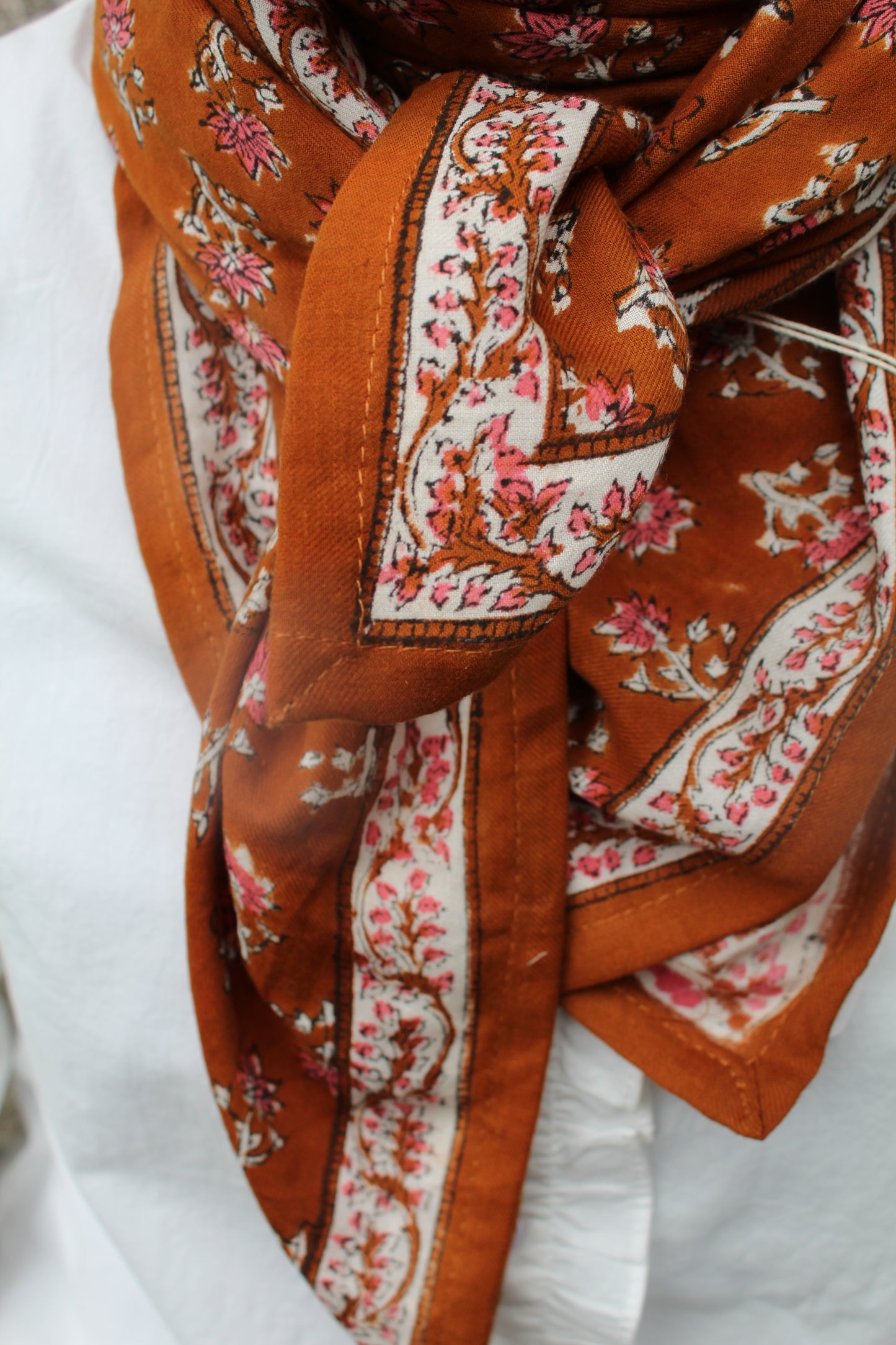 Foulard indien (grand format) ♡ punam camel