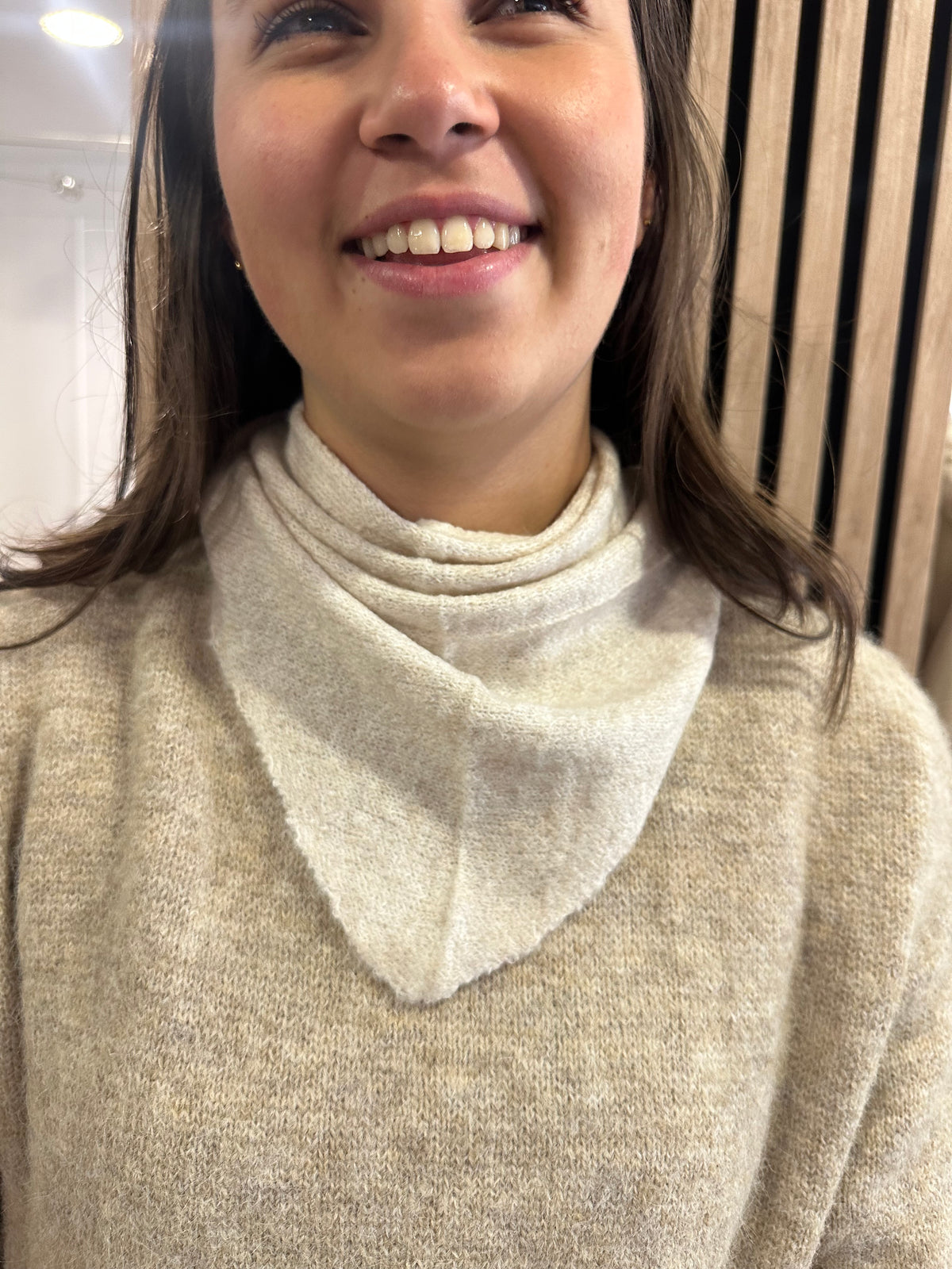 Foulard écharpe petit model beige