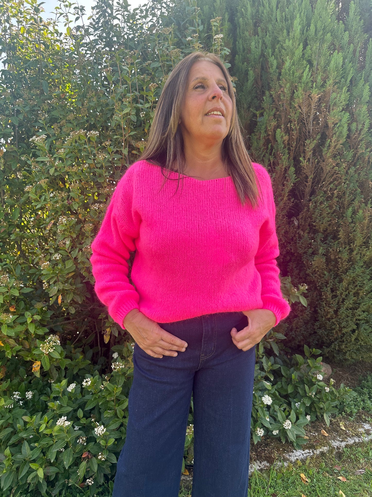 Gilet doudou rose fluo ♡