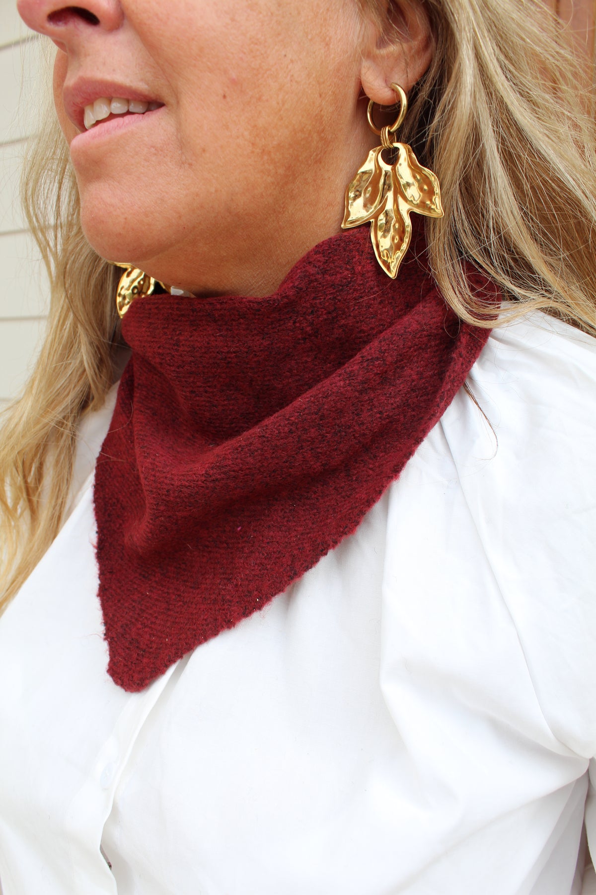 Foulard écharpe petit model bordeaux