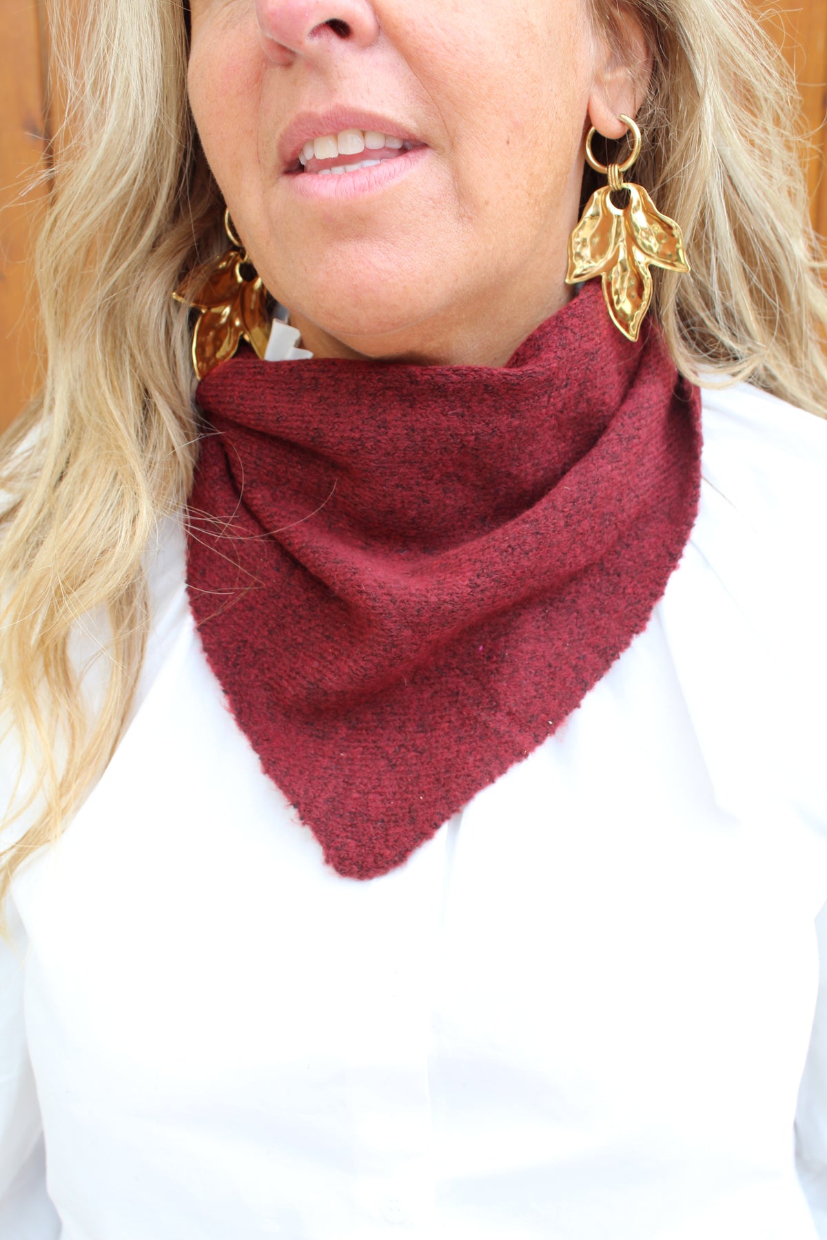 Foulard écharpe petit model bordeaux