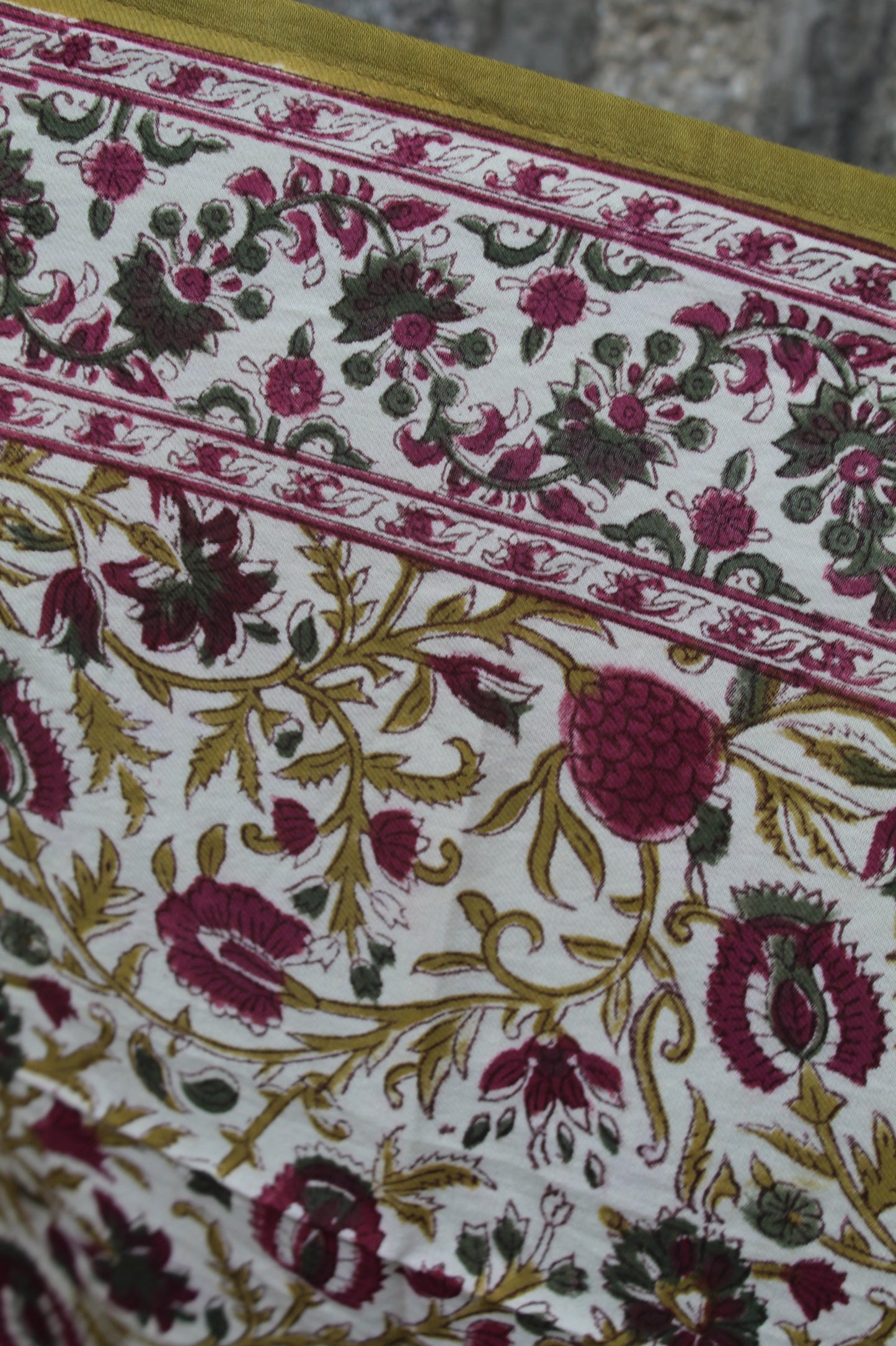 Foulard indien (petit format) mina Amethyste ♡