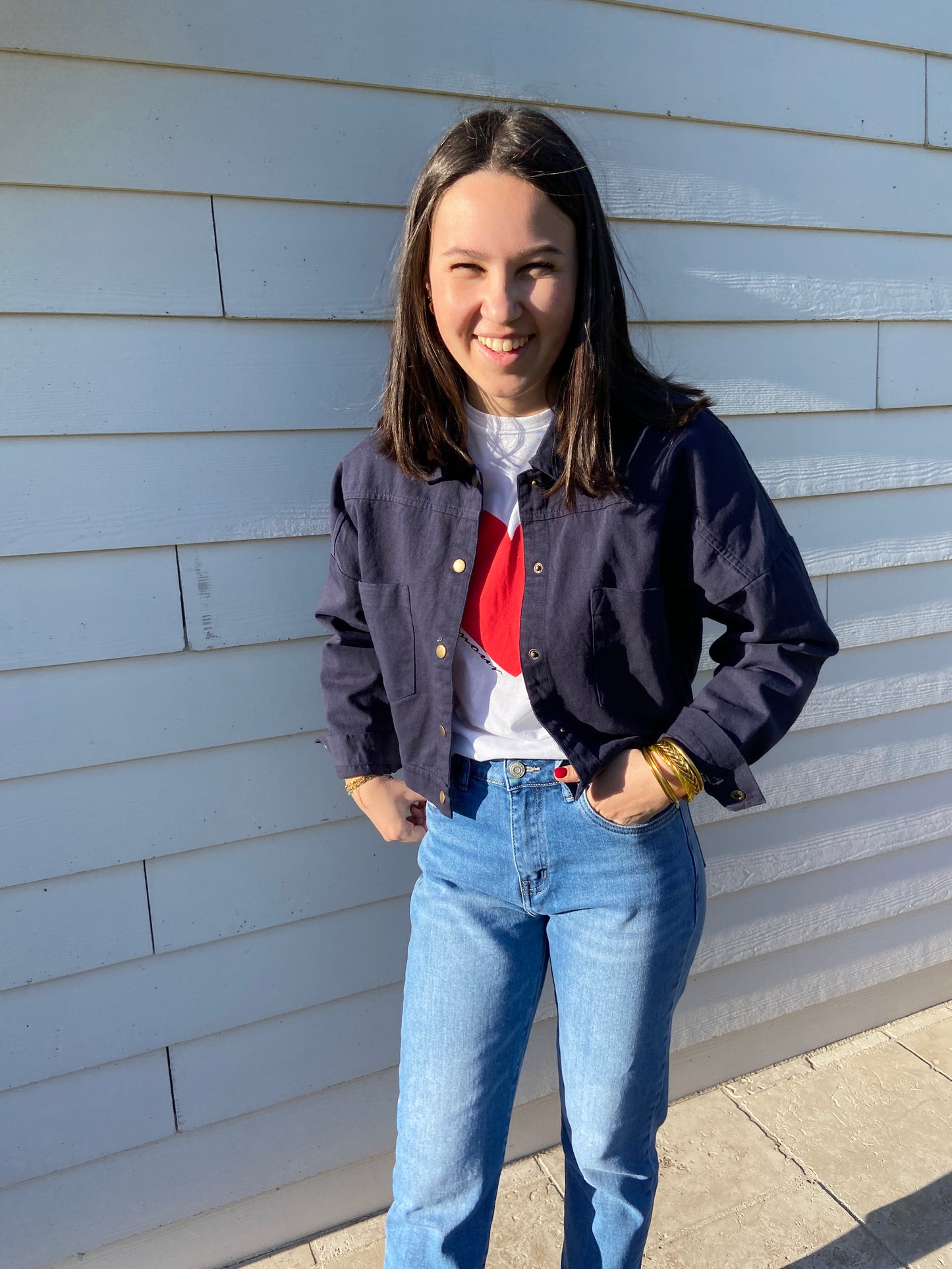 Veste originale bleu marine ♡