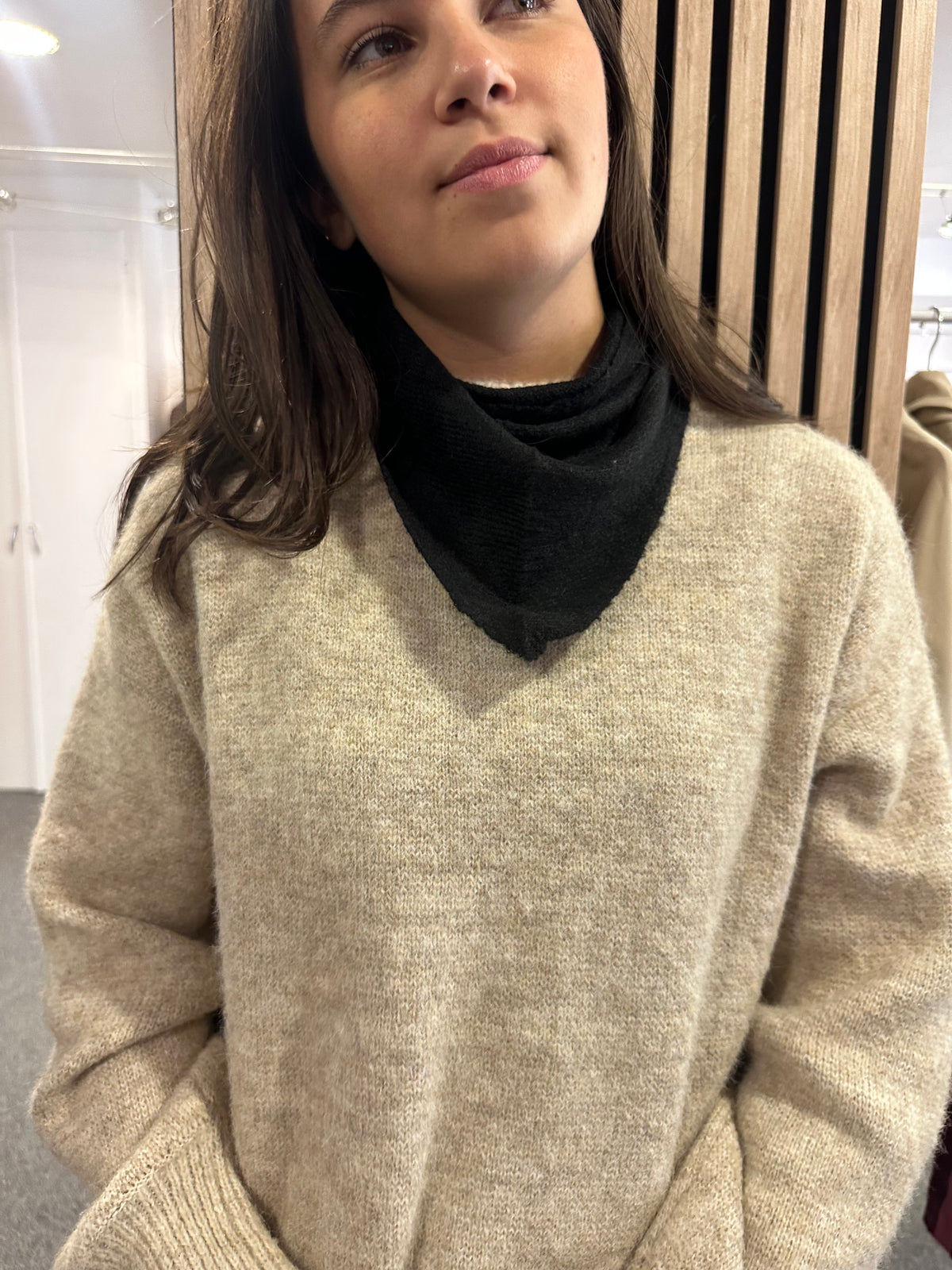 Foulard écharpe petit model noir