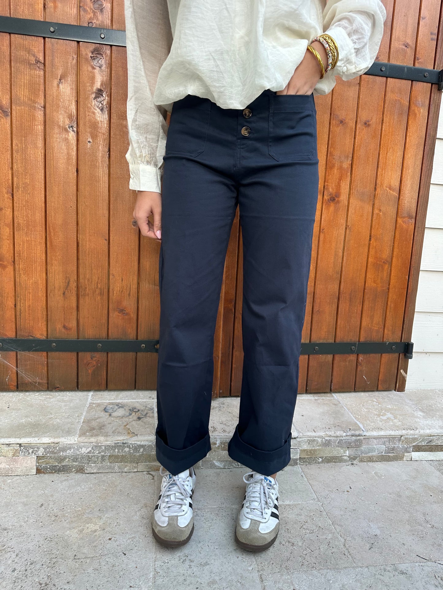 Pantalon bleu marine ♡