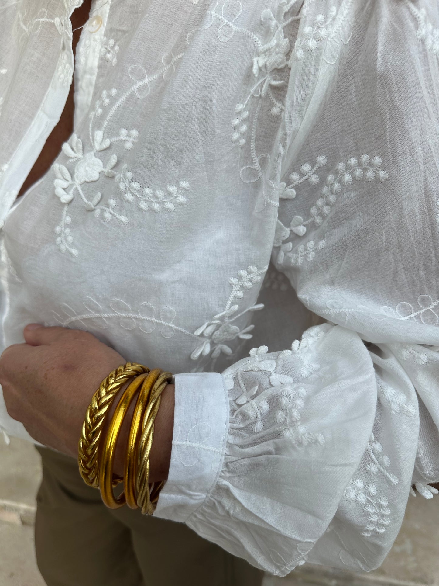 Blouse broderie blanche ♡