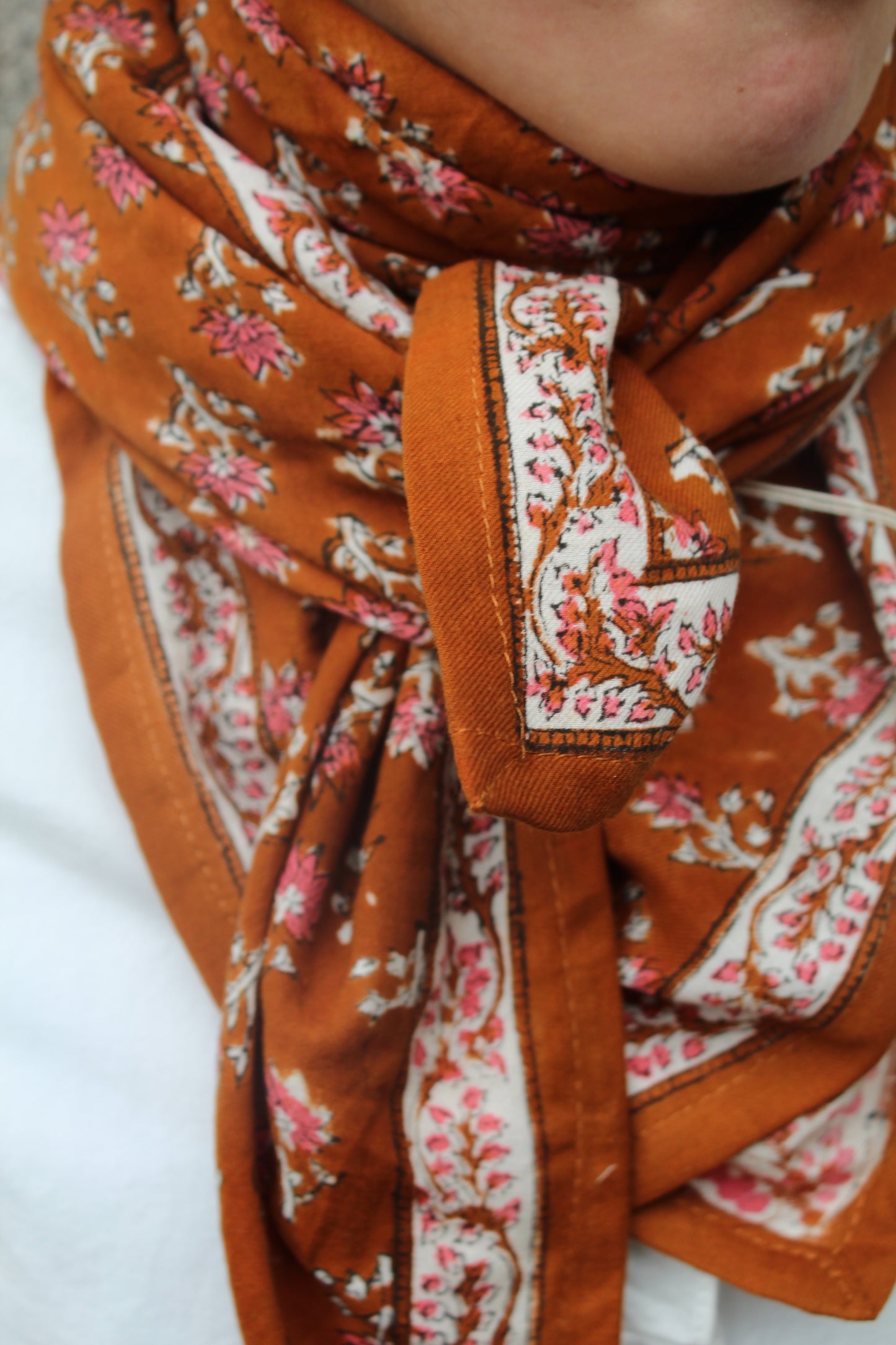 Foulard indien (grand format) ♡ punam camel